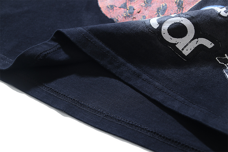 Hellstar T-shirt YL#6783 Black Embroidered