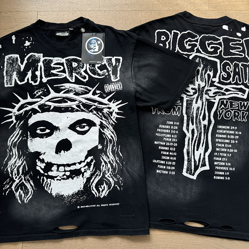 Hellstar T-shirt YL#6787 Black