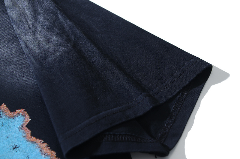 Hellstar T-shirt YL#6788 Black Embroidered