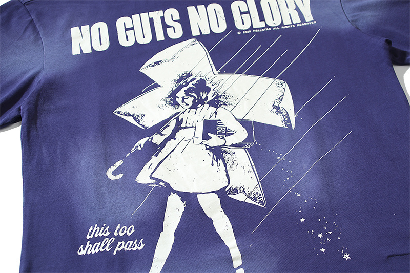 Hellstar T-shirt YL#6791 Washed Blue