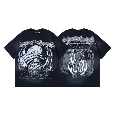 Hellstar T-shirt YL#6797 Black 01