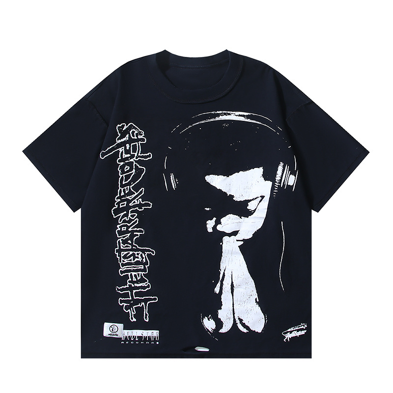 Hellstar Two-Sided T-Shirt YL#6782 Black