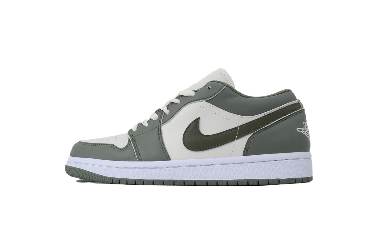 Air Jordan 1  Low Green White 553558-300