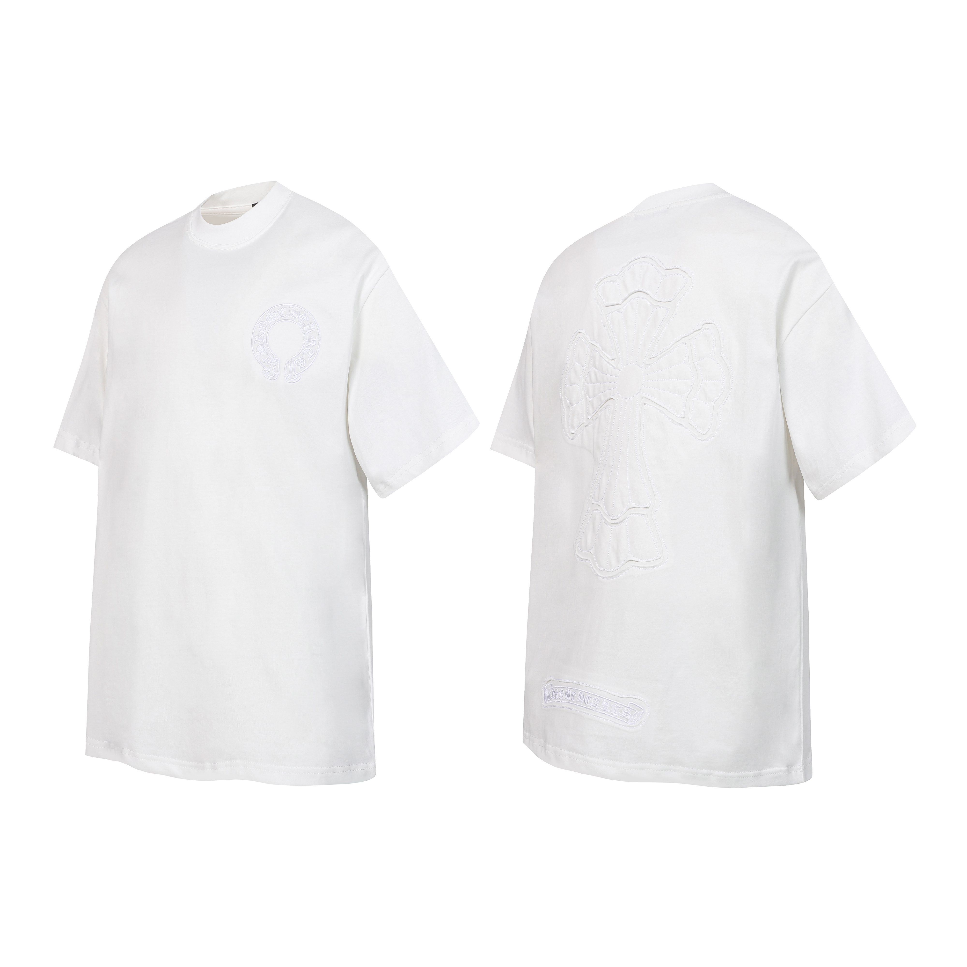 Chrome Hearts T-shirt YL#2015 Black/White/Grey