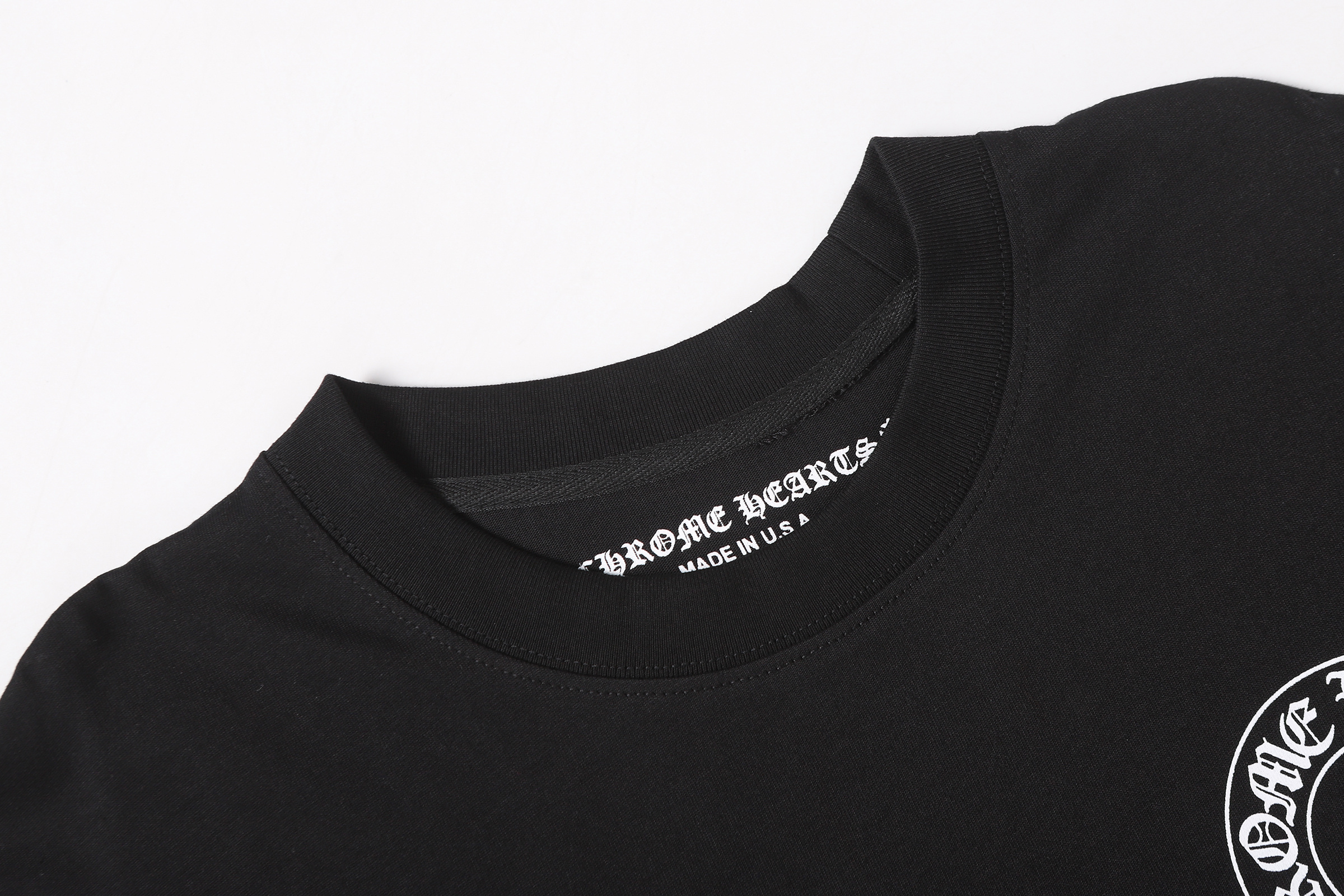 Chrome Hearts T-shirt YL#2021 Black/White/Grey