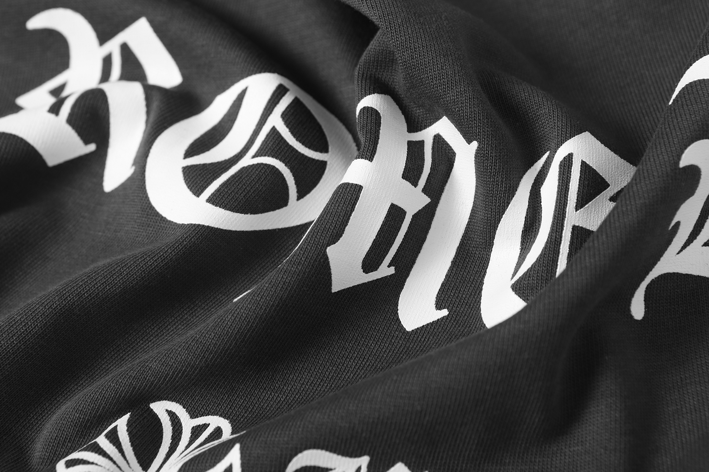 Chrome Hearts T-shirt YL#2021 Black/White/Grey