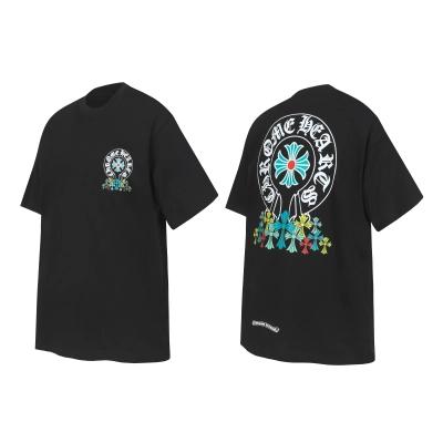 Chrome Hearts T-shirt YL#2224 Black/White 02