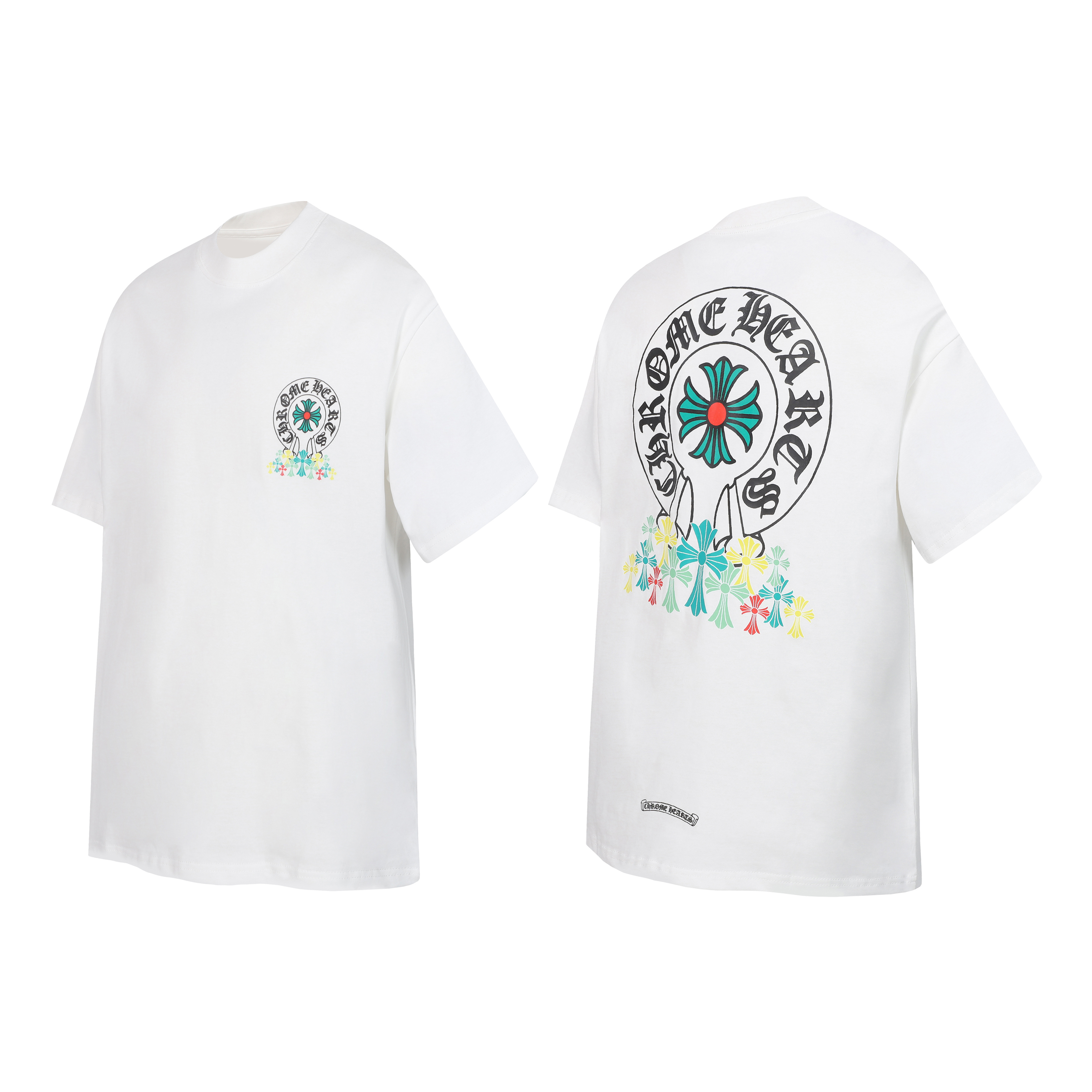 Chrome Hearts T-shirt YL#2224 Black/White