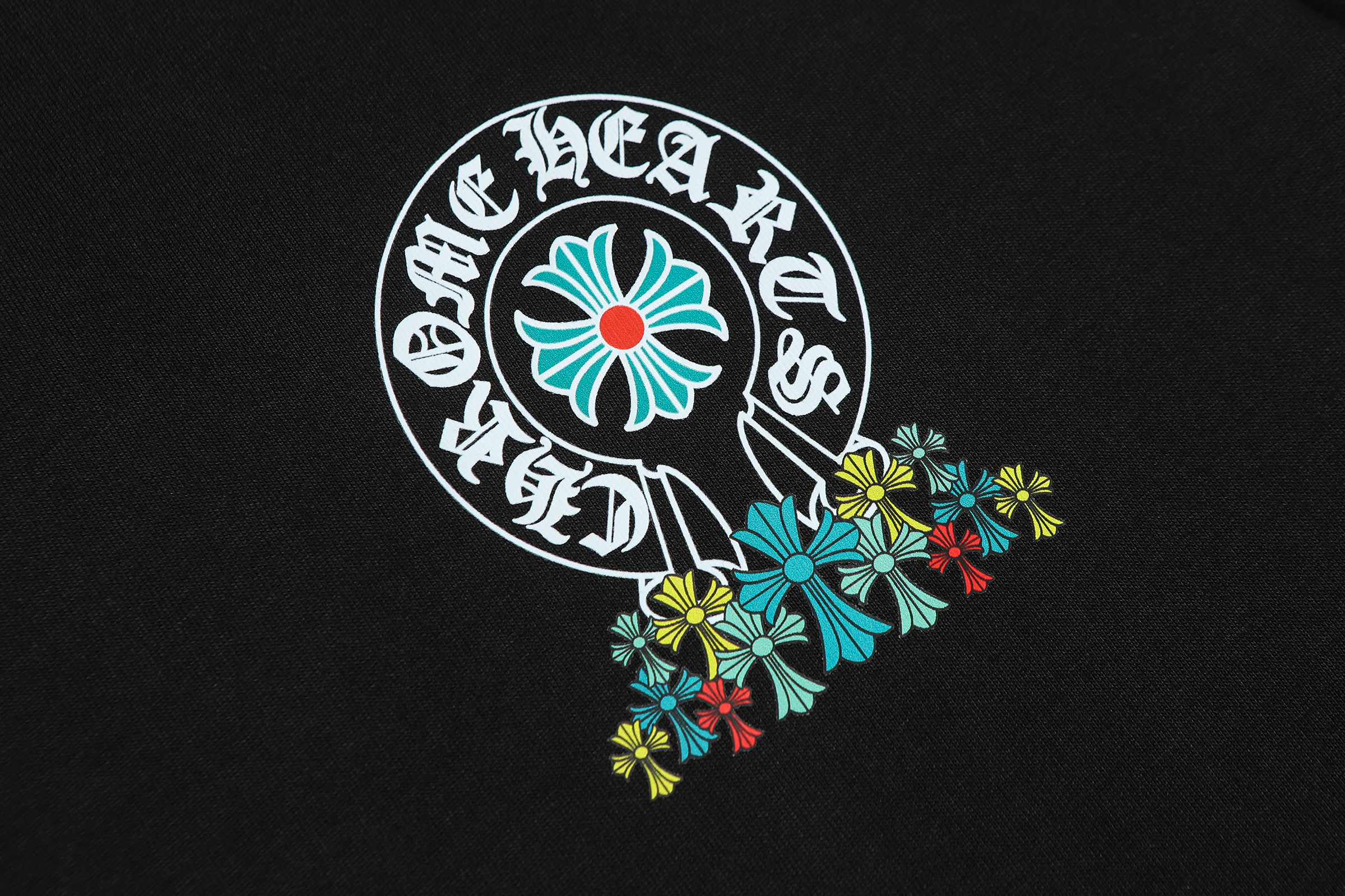 Chrome Hearts T-shirt YL#2224 Black/White