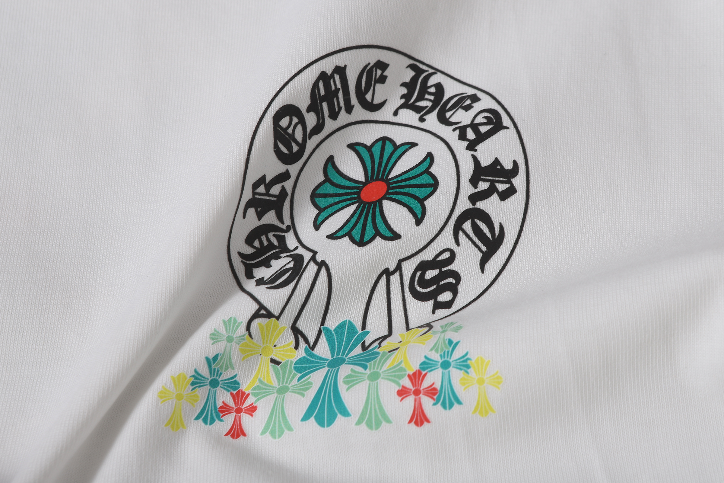 Chrome Hearts T-shirt YL#2224 Black/White
