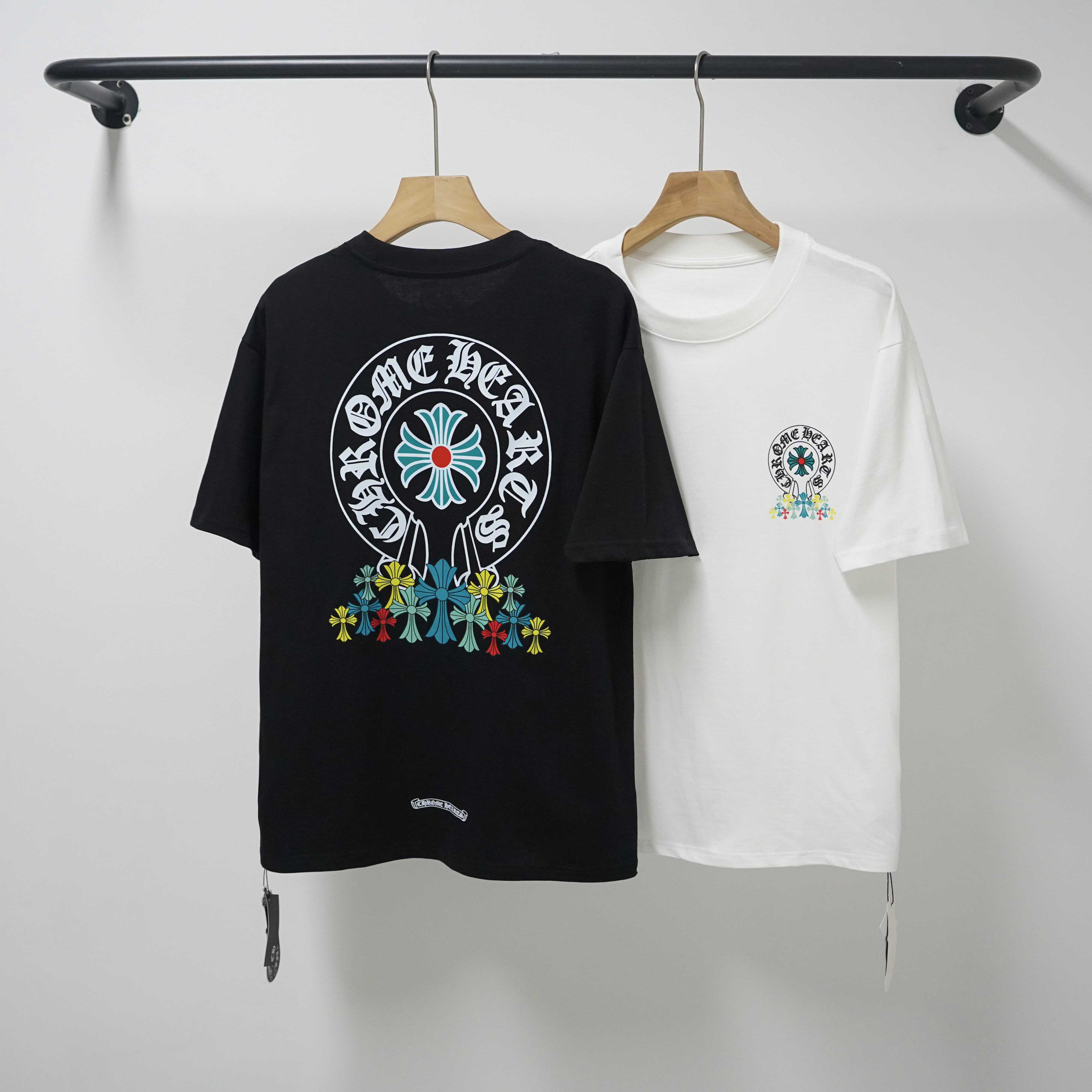 Chrome Hearts T-shirt YL#2224 Black/White