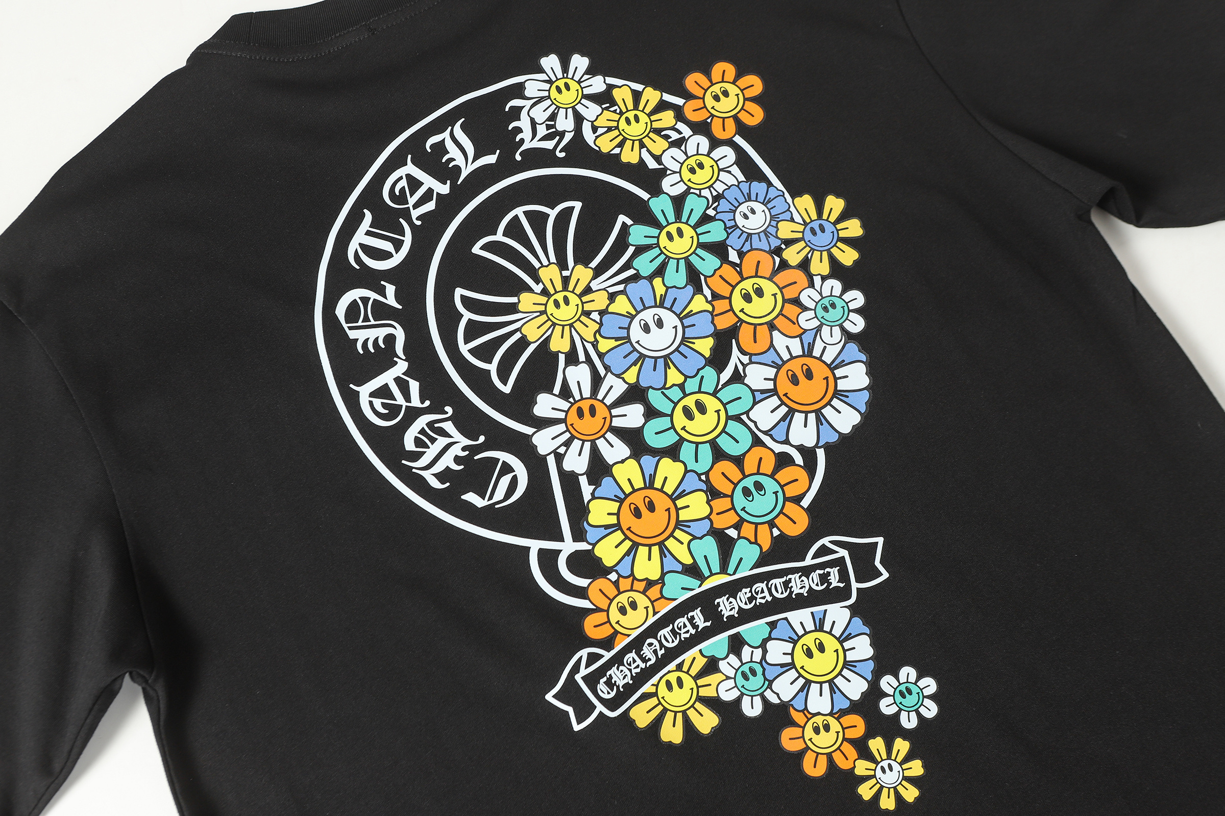 Chrome Hearts T-shirt YL#2225 Black/White