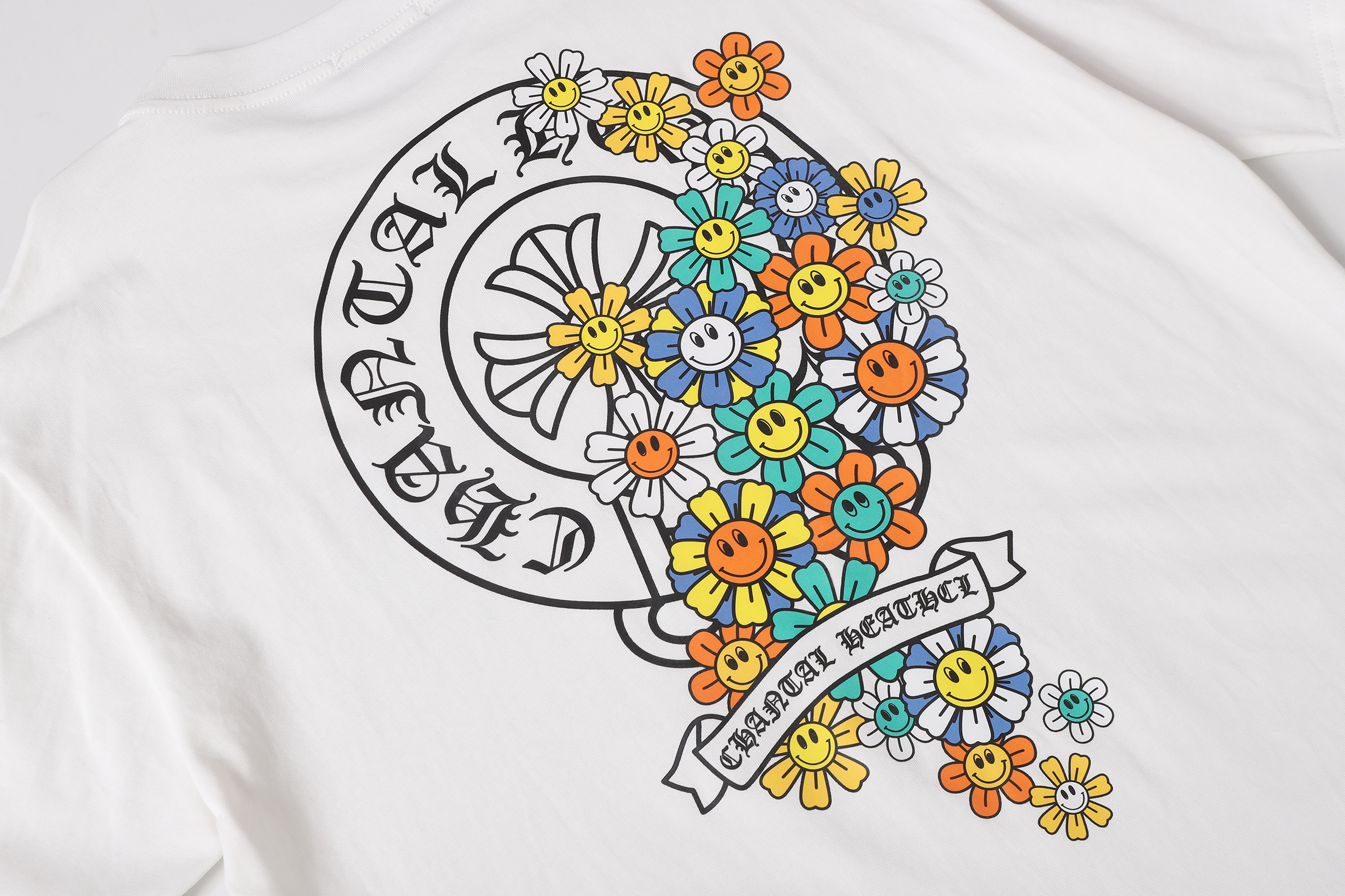 Chrome Hearts T-shirt YL#2225 Black/White