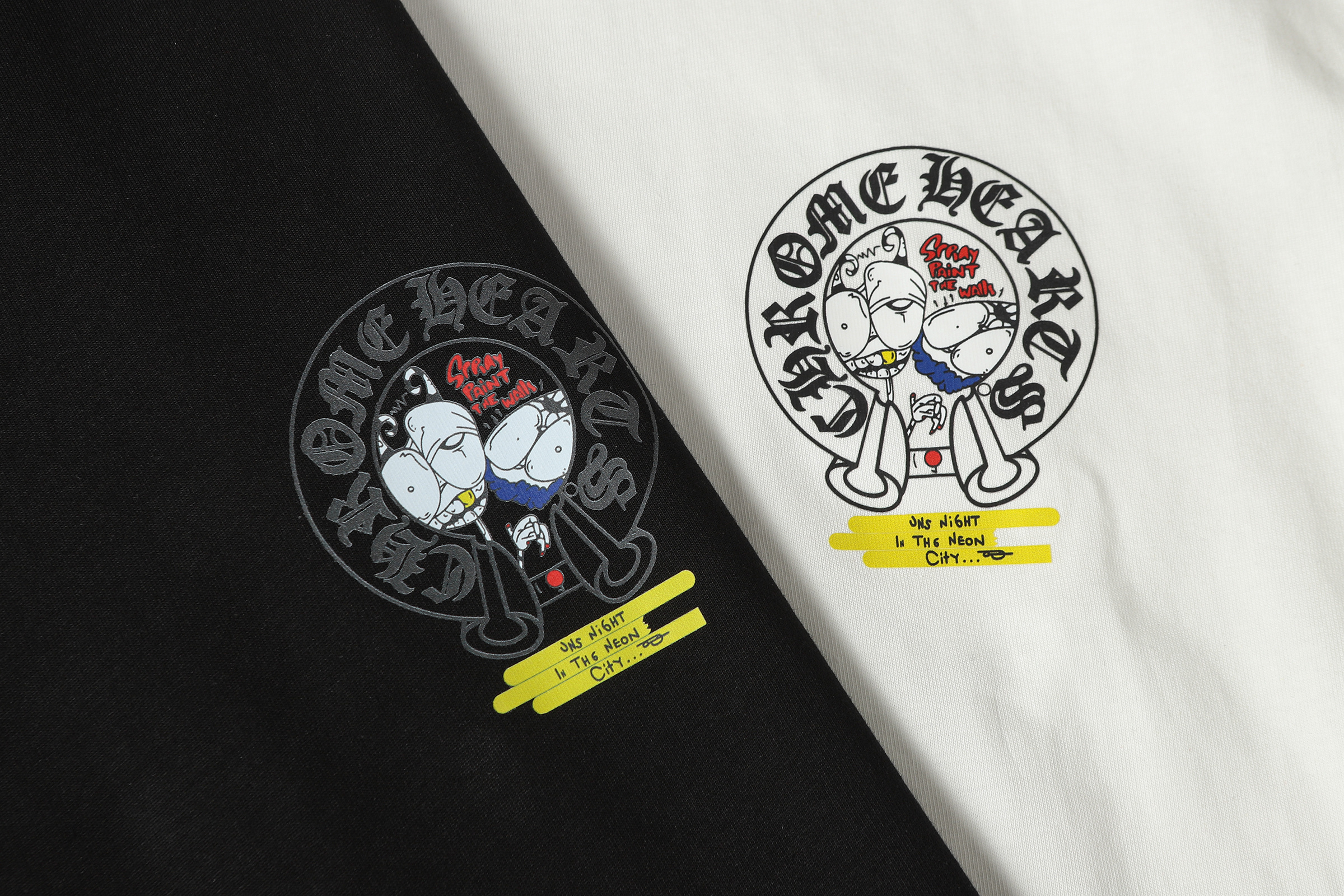 Chrome Hearts T-shirt YL#2229 Black/White