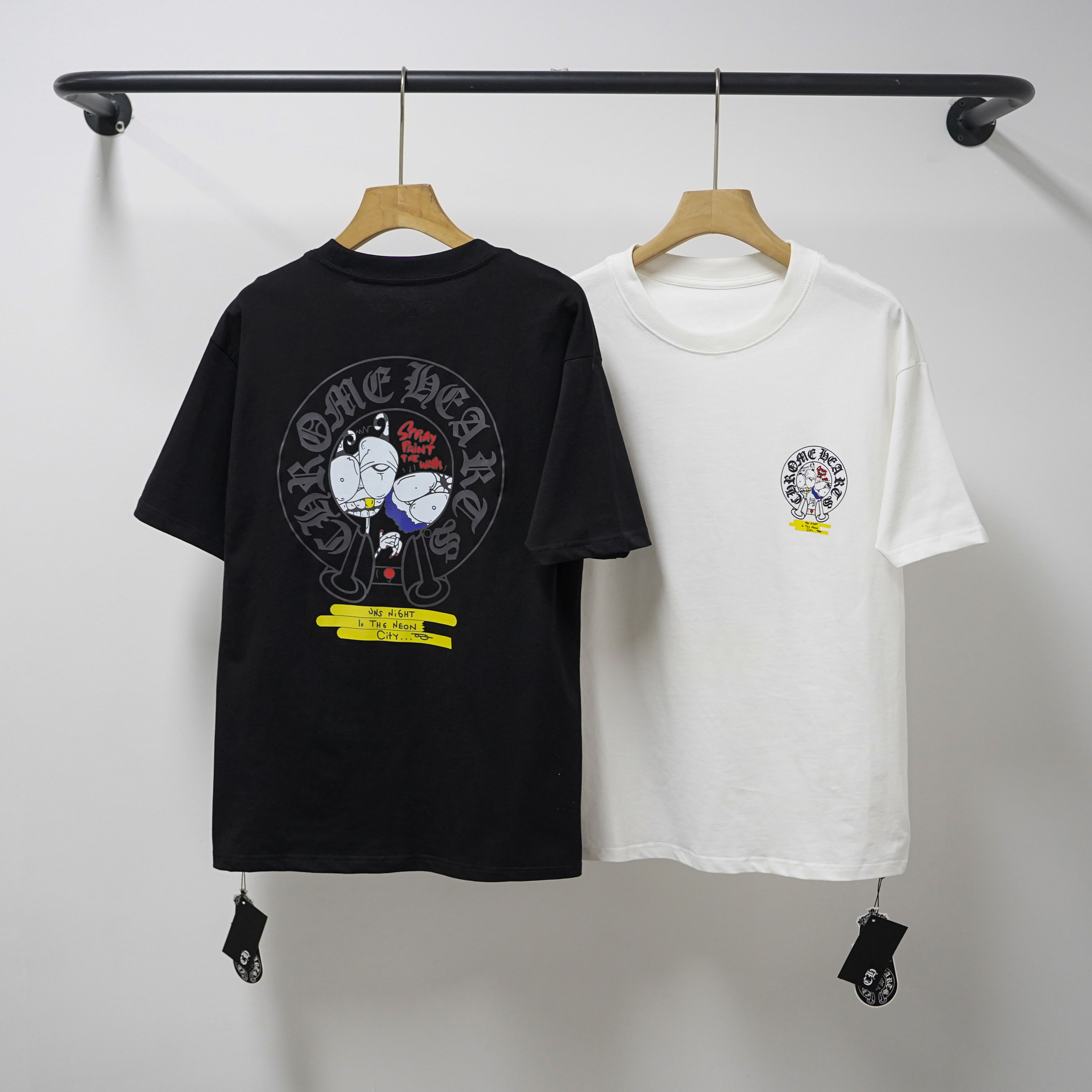 Chrome Hearts T-shirt YL#2229 Black/White