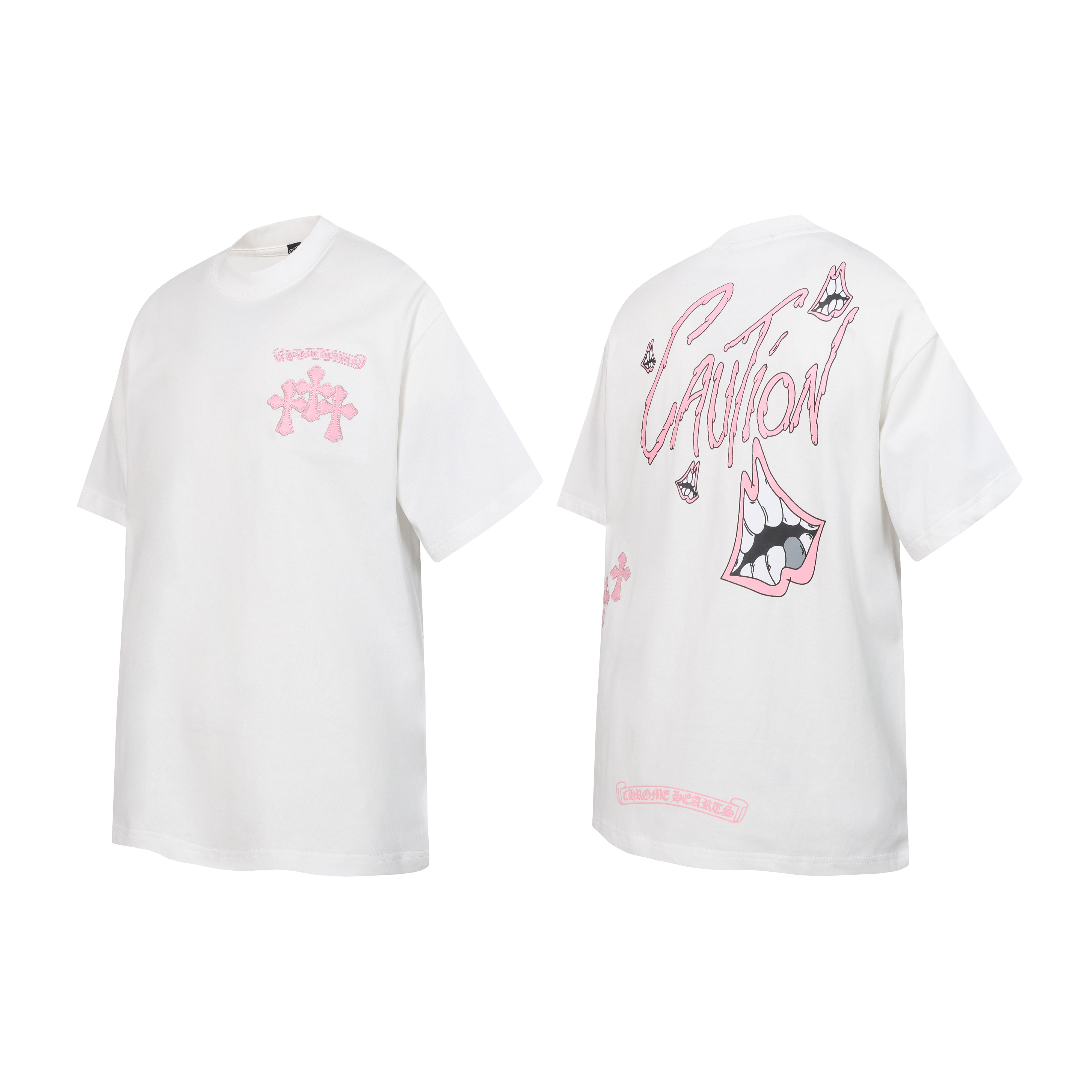 Chrome Hearts T-shirt YL#2233 Black/White/Grey