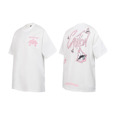 Chrome Hearts T-shirt YL#2233 Black/White/Grey 02