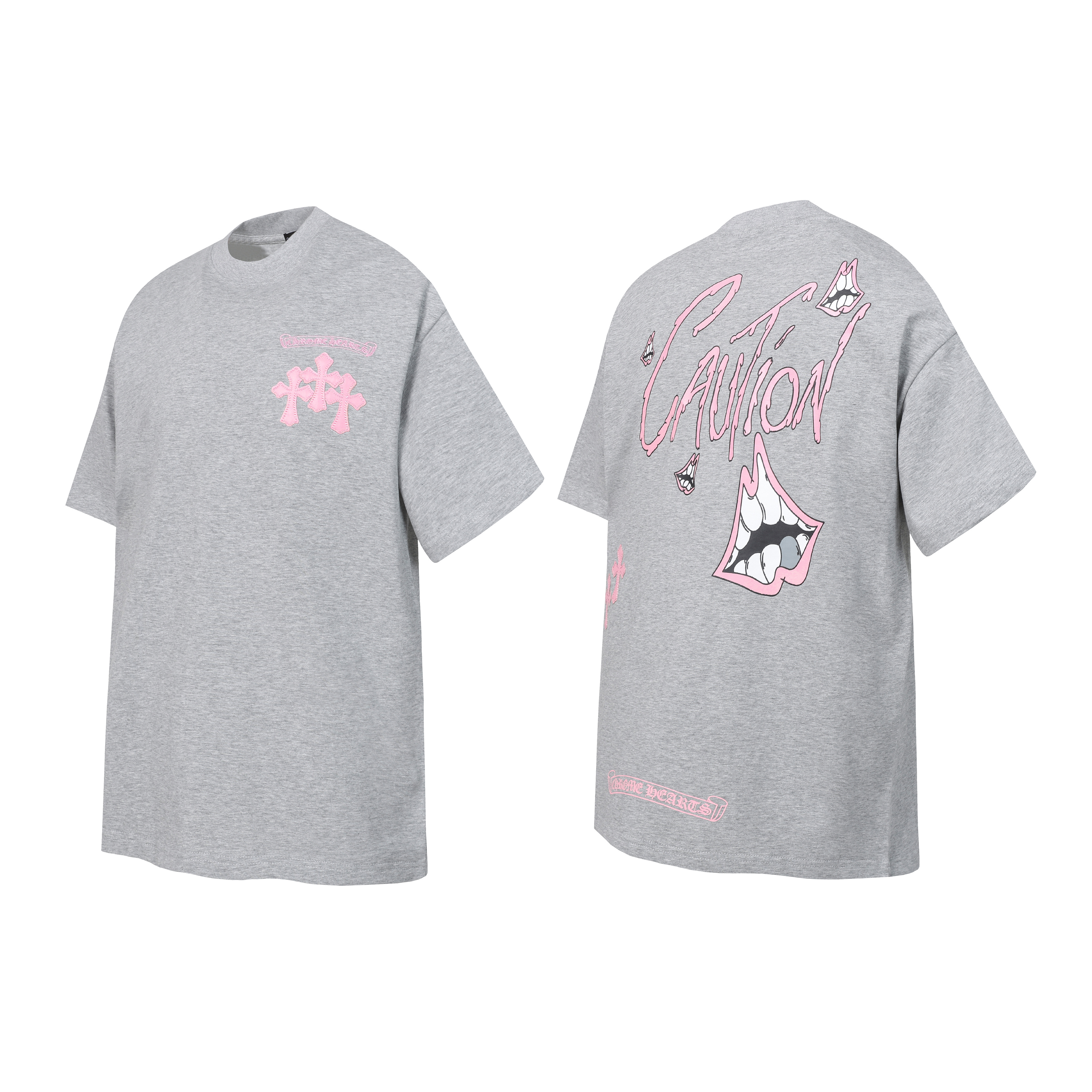 Chrome Hearts T-shirt YL#2233 Black/White/Grey