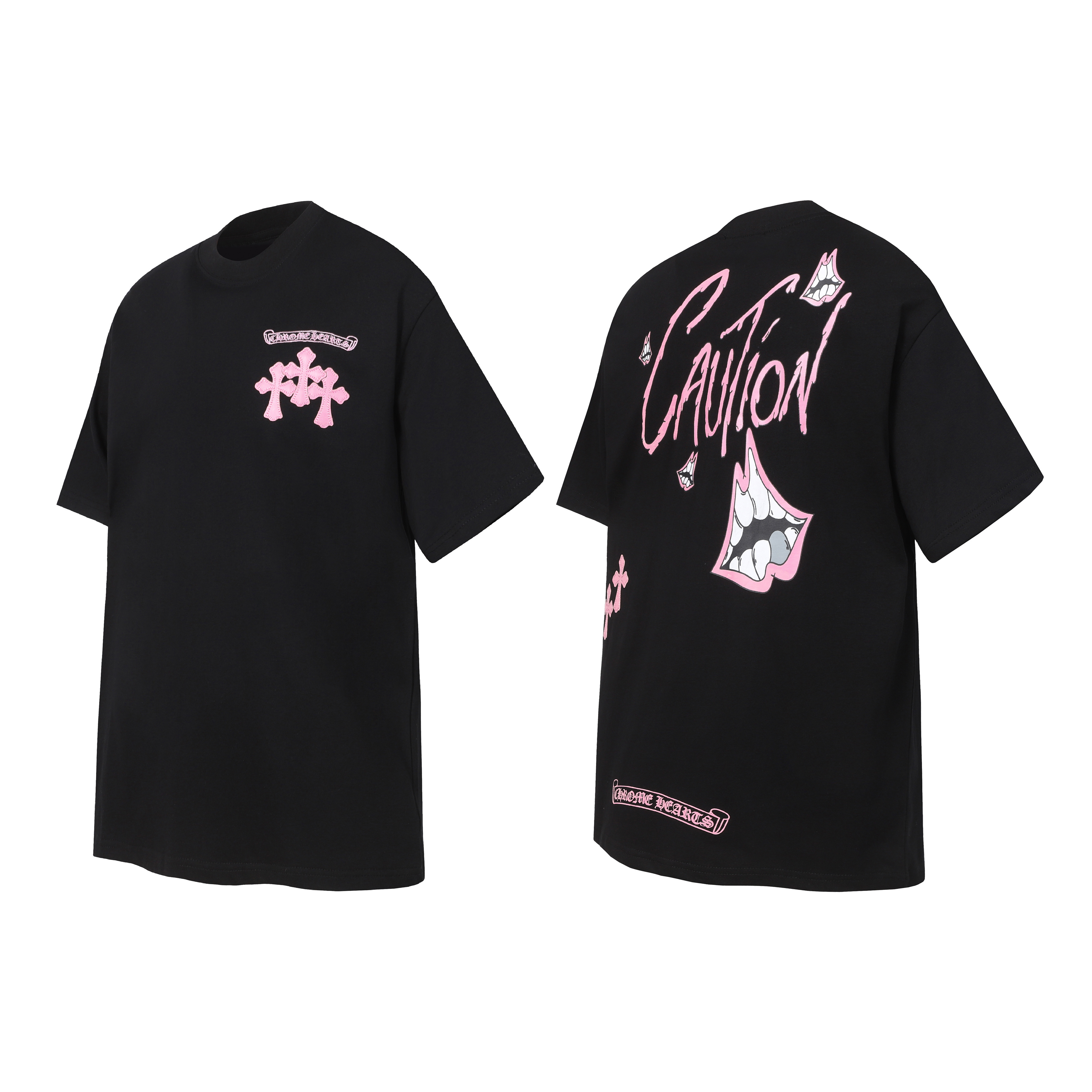 Chrome Hearts T-shirt YL#2233 Black/White/Grey