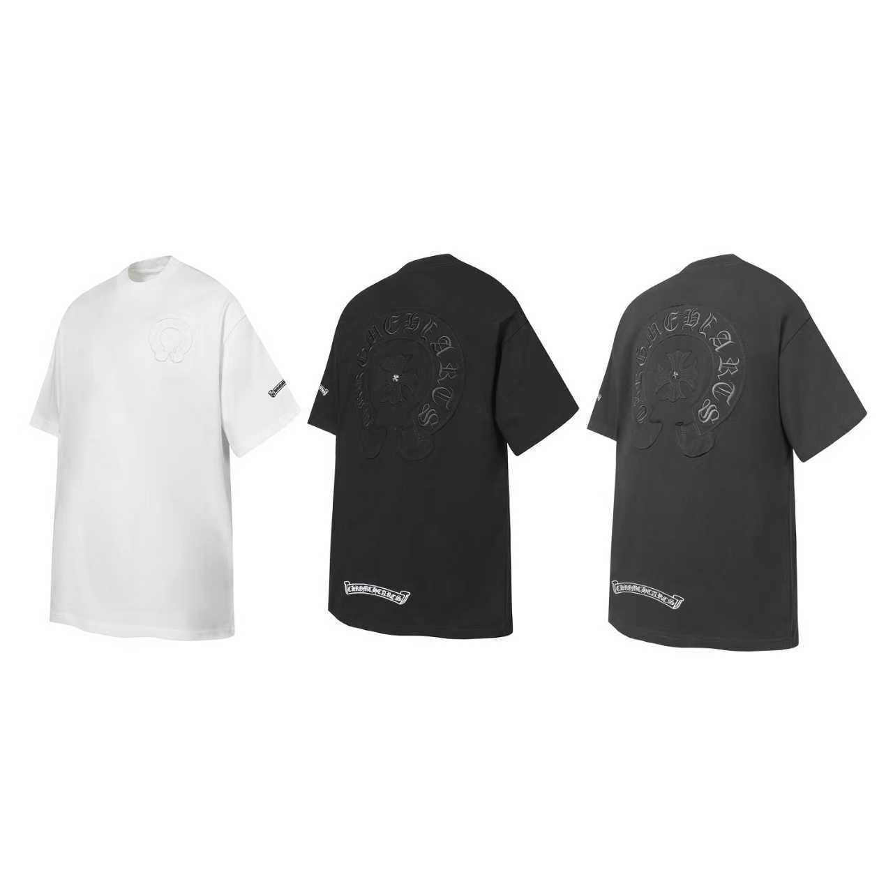 Chrome Hearts T-shirt YL#2239 Black/White/Grey