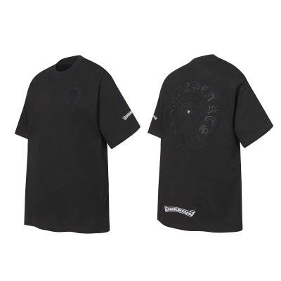 Chrome Hearts T-shirt YL#2239 Black/White/Grey 02