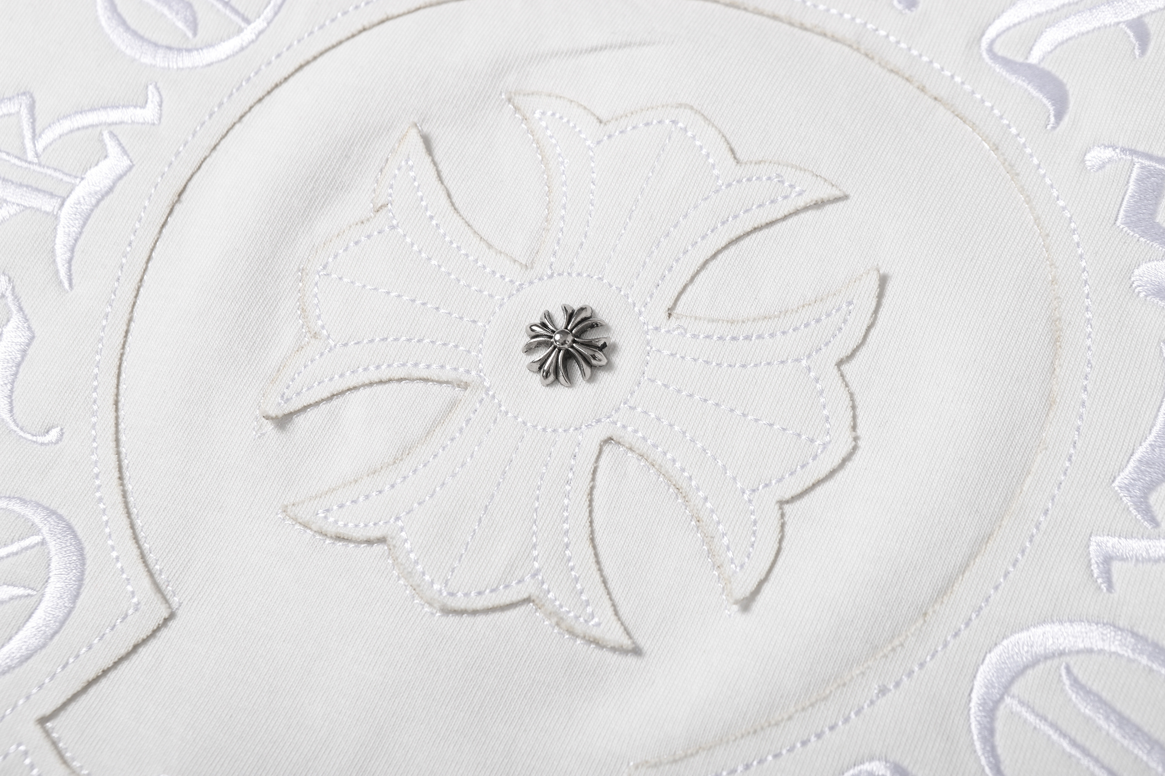 Chrome Hearts T-shirt YL#2239 Black/White/Grey