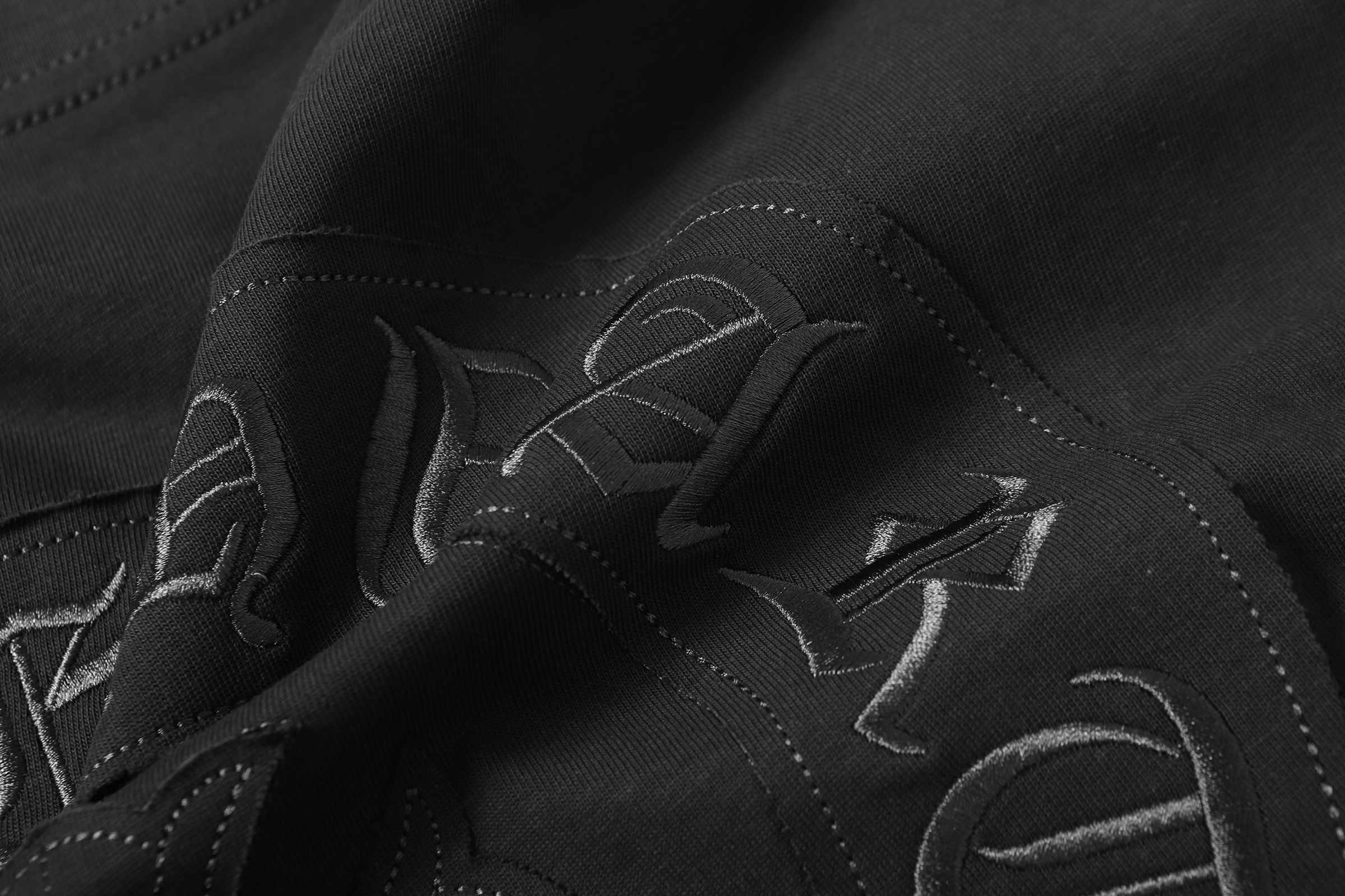 Chrome Hearts T-shirt YL#2239 Black/White/Grey