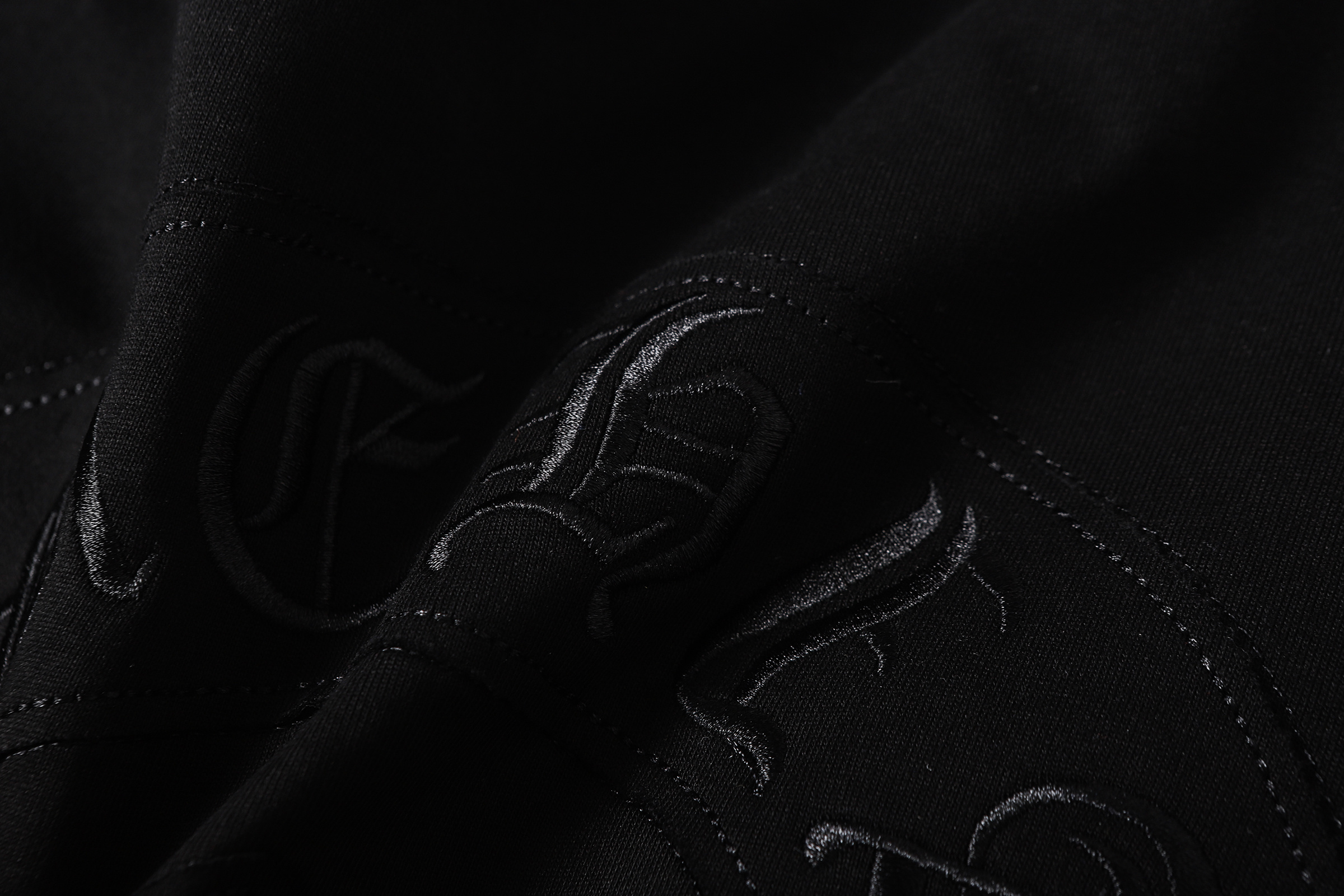 Chrome Hearts T-shirt YL#2239 Black/White/Grey