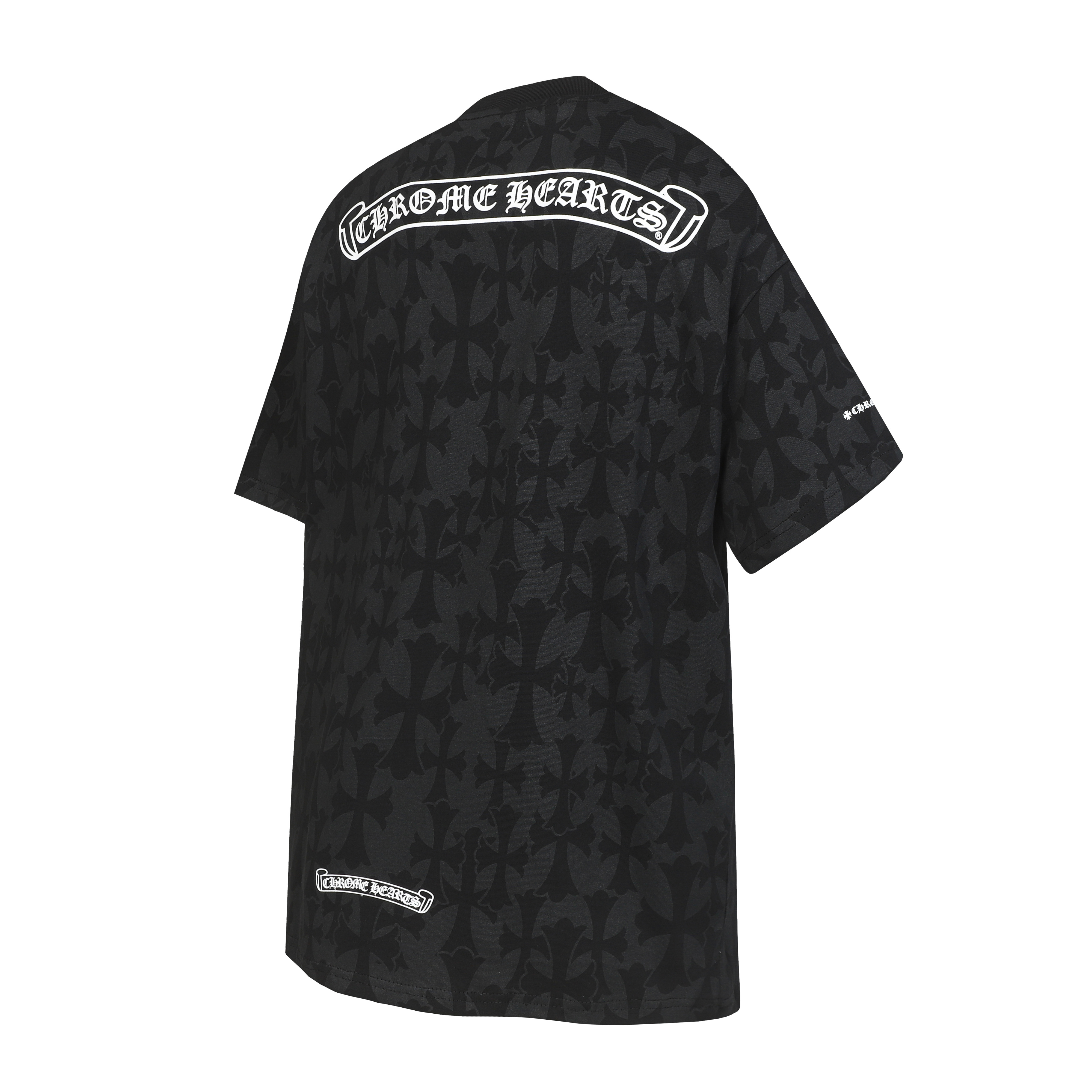 Chrome Hearts T-shirt YL#2250 Dark Pattern Black