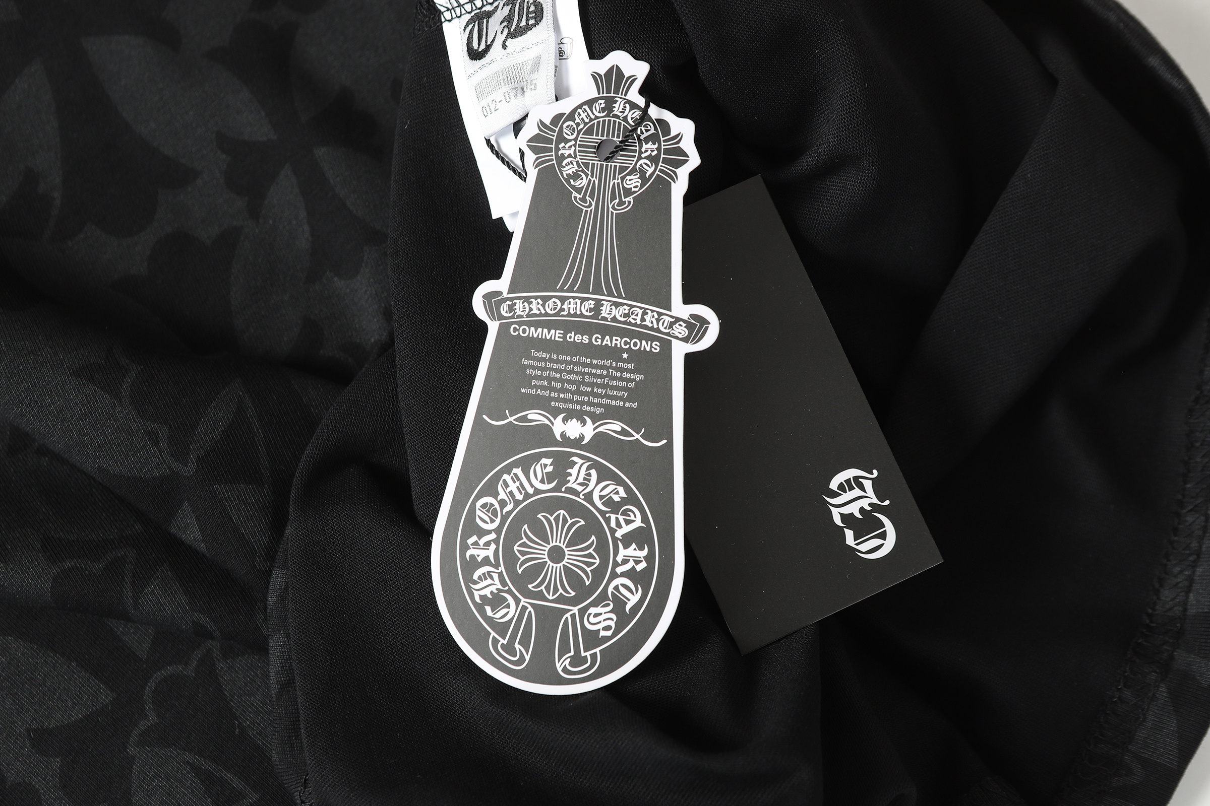 Chrome Hearts T-shirt YL#2250 Dark Pattern Black