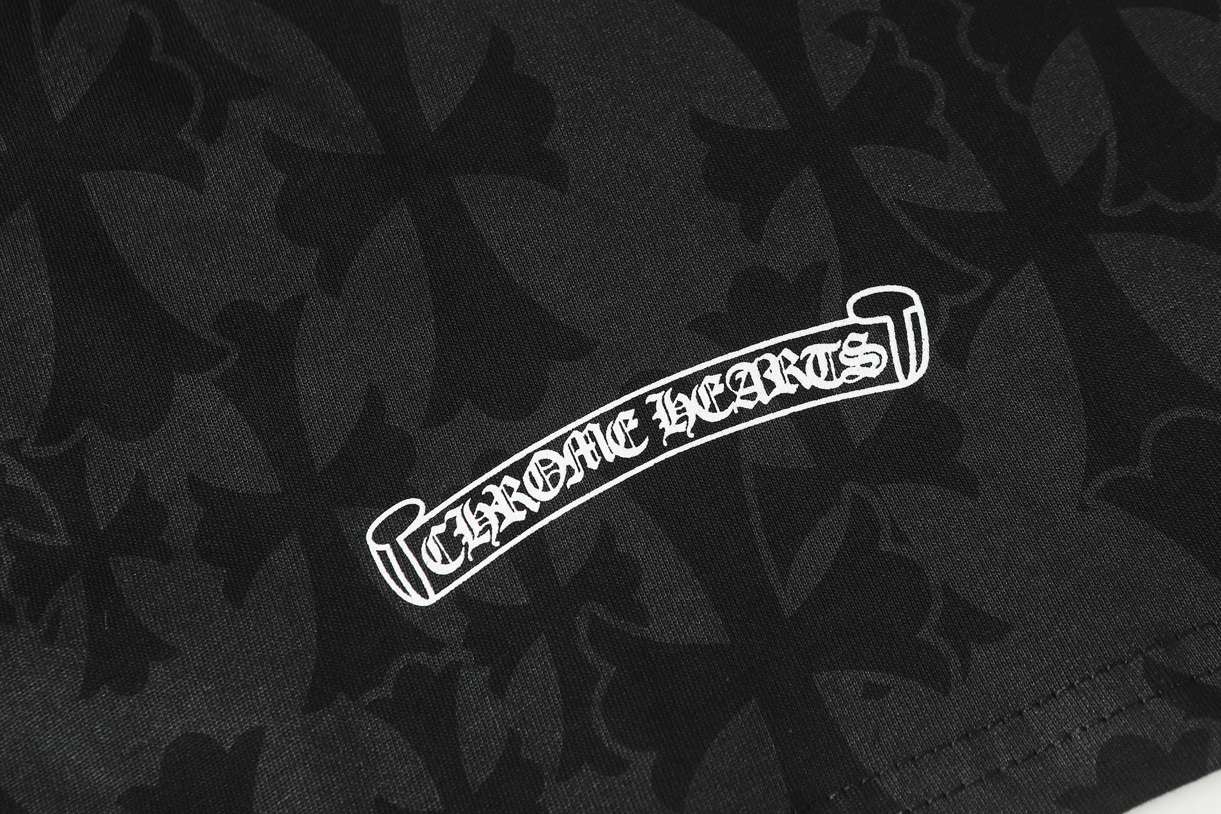 Chrome Hearts T-shirt YL#2250 Dark Pattern Black