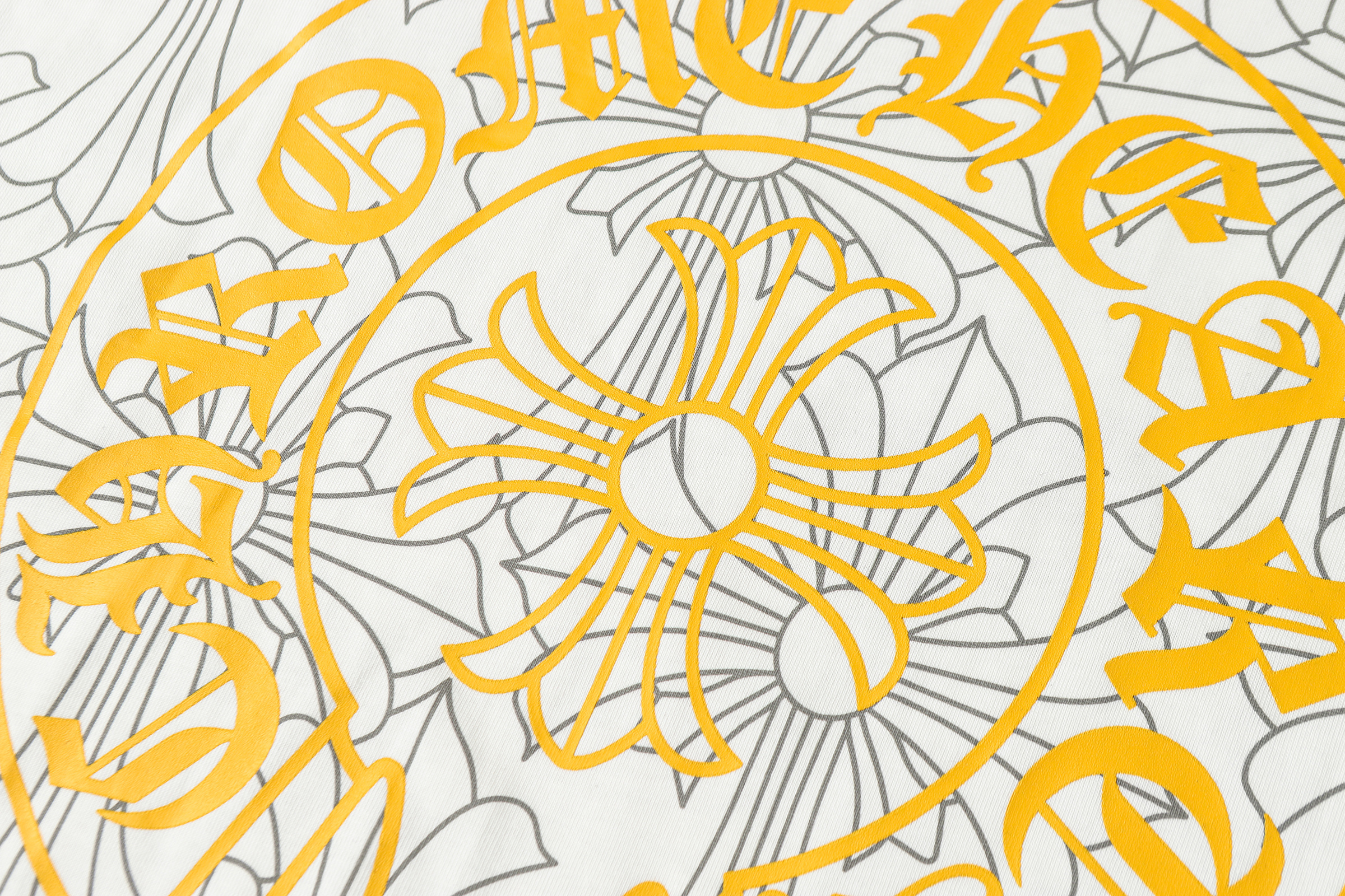 Chrome Hearts T-shirt YL#2251 Dark Pattern Black/White