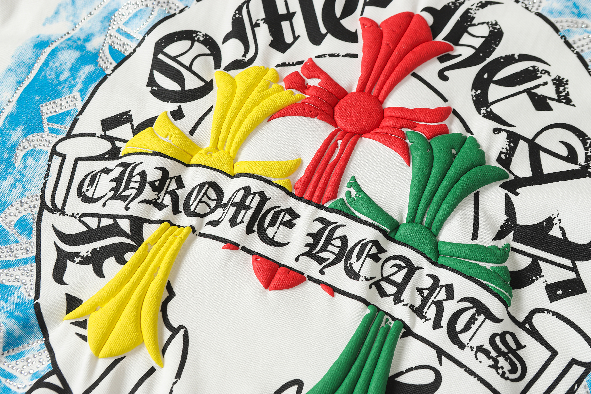 Chrome Hearts T-shirt YL#2255 Black/White