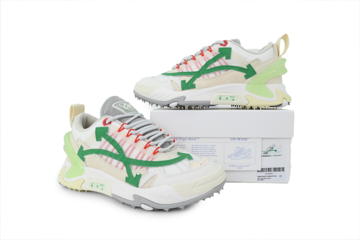 Off-White ODSY White Green OMIA190R 21FAB00 10155