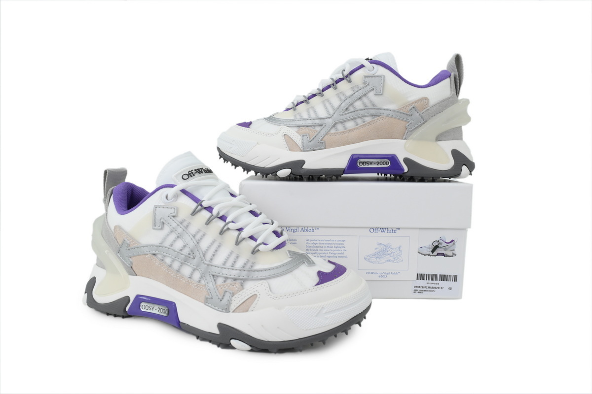 Off-White ODSY White Purple OMIA268F 23FAB00 20137