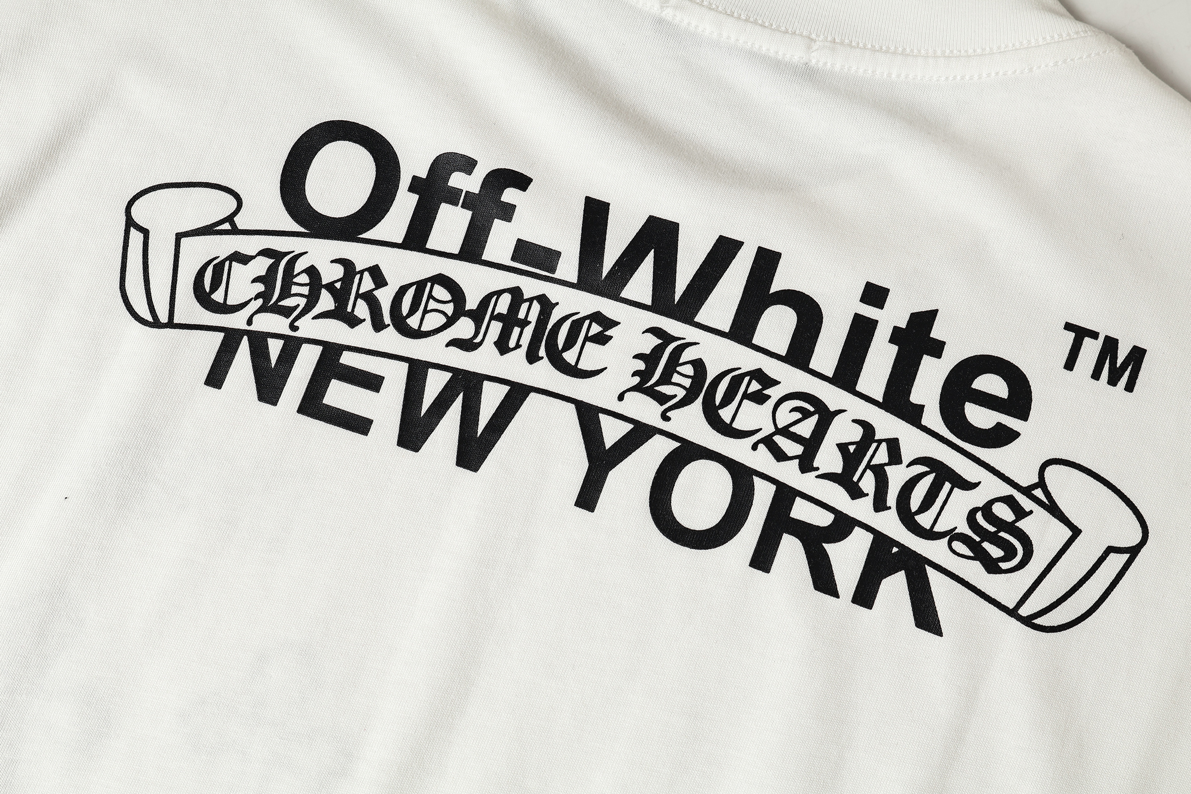 Chrome Hearts T-shirt YL#2011 Black/White