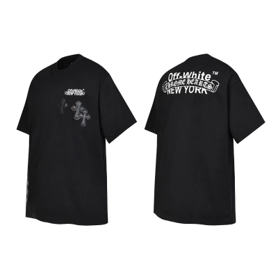 Chrome Hearts T-shirt YL#2011 Black/White 02