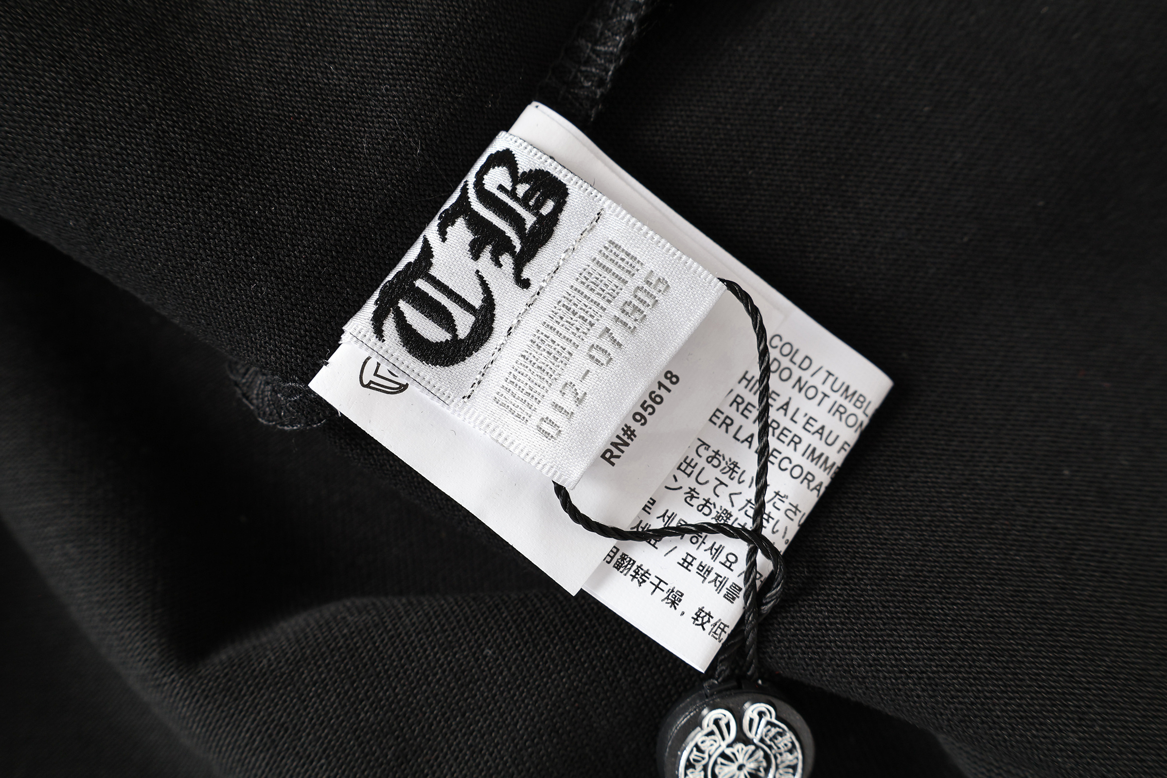 Chrome Hearts T-shirt YL#2011 Black/White