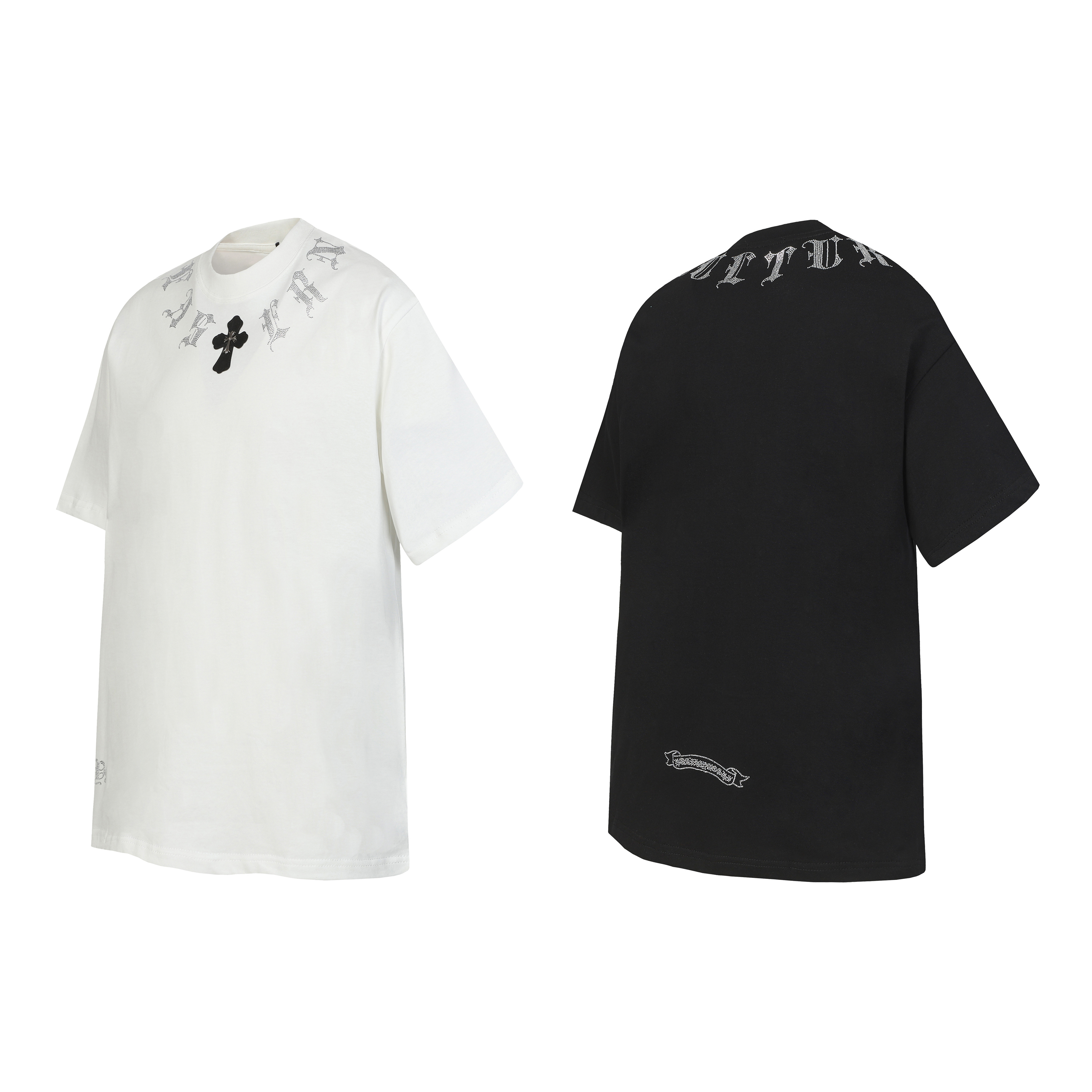 Chrome Hearts T-Shirt YL#2012 Black/White