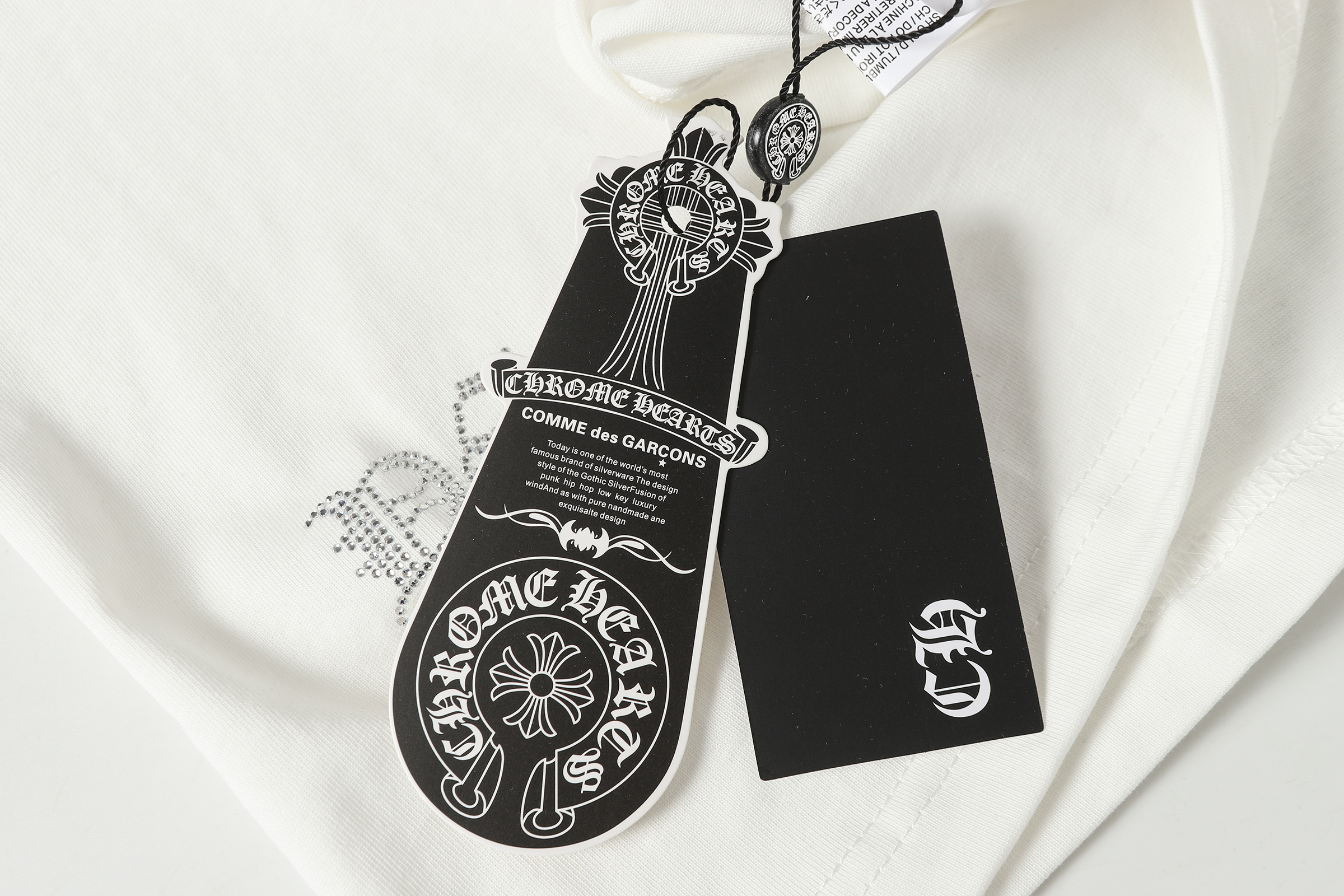 Chrome Hearts T-Shirt YL#2012 Black/White