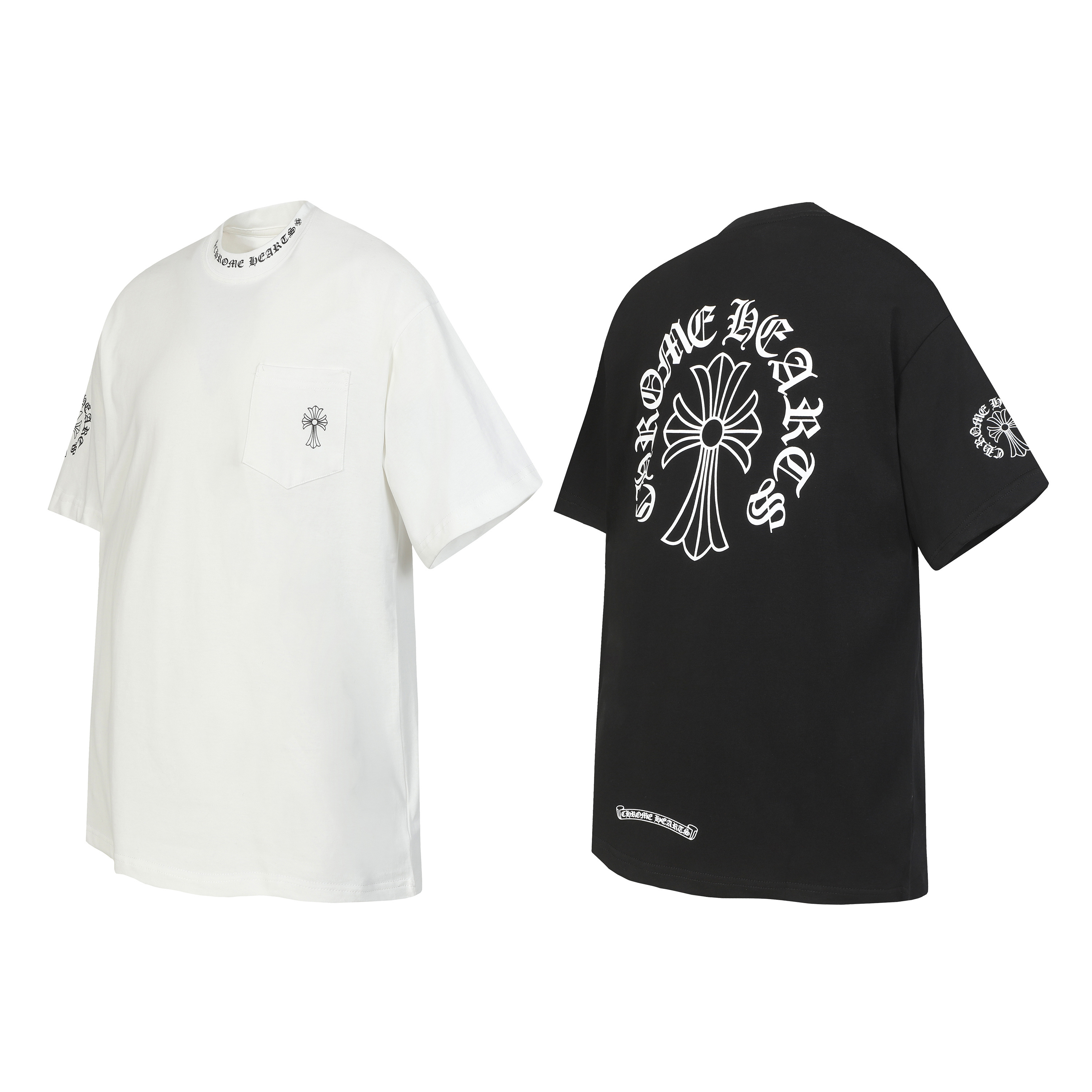 Chrome Hearts T-shirt YL#2208 Black/White
