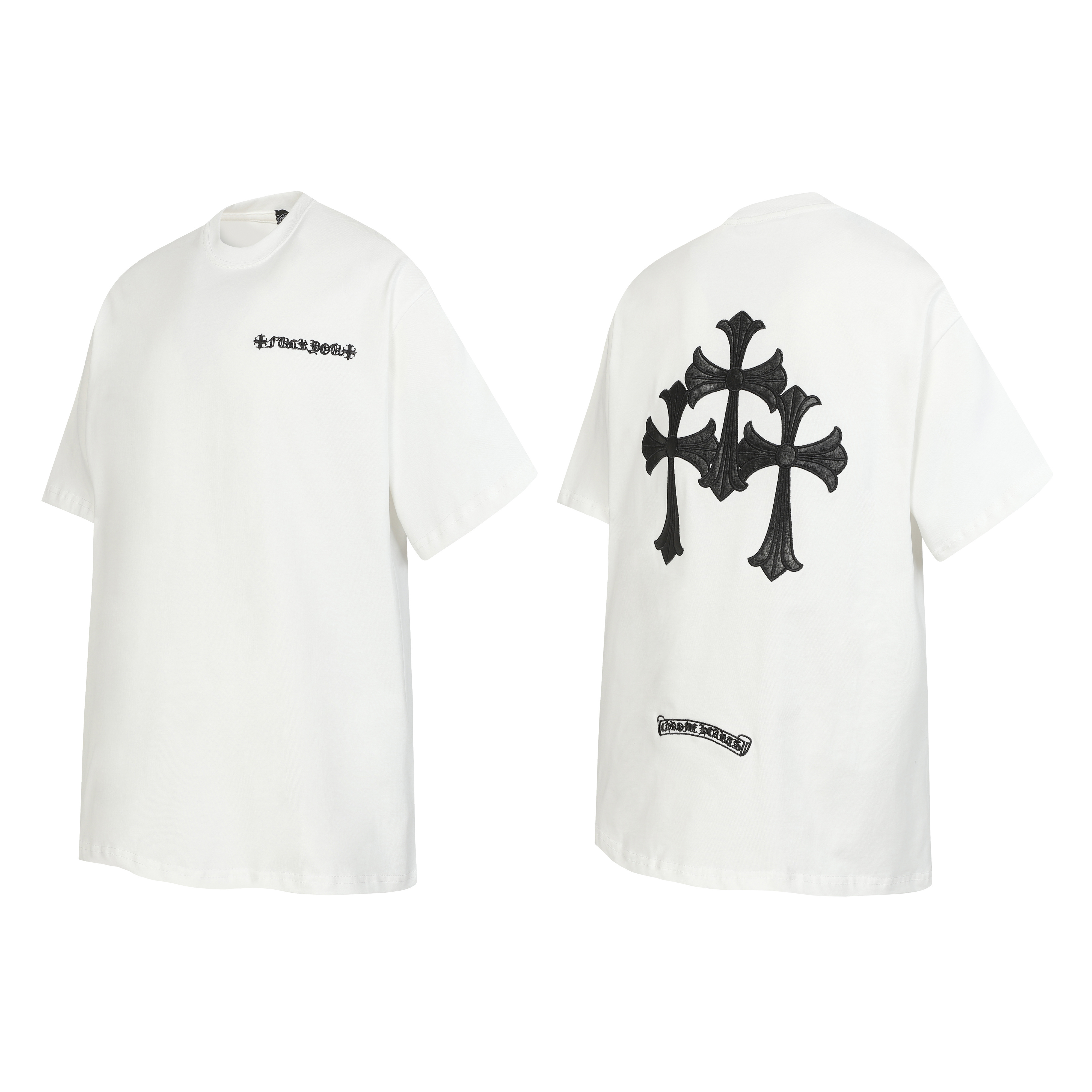 Chrome Hearts T-shirt YL#2210 Black/White