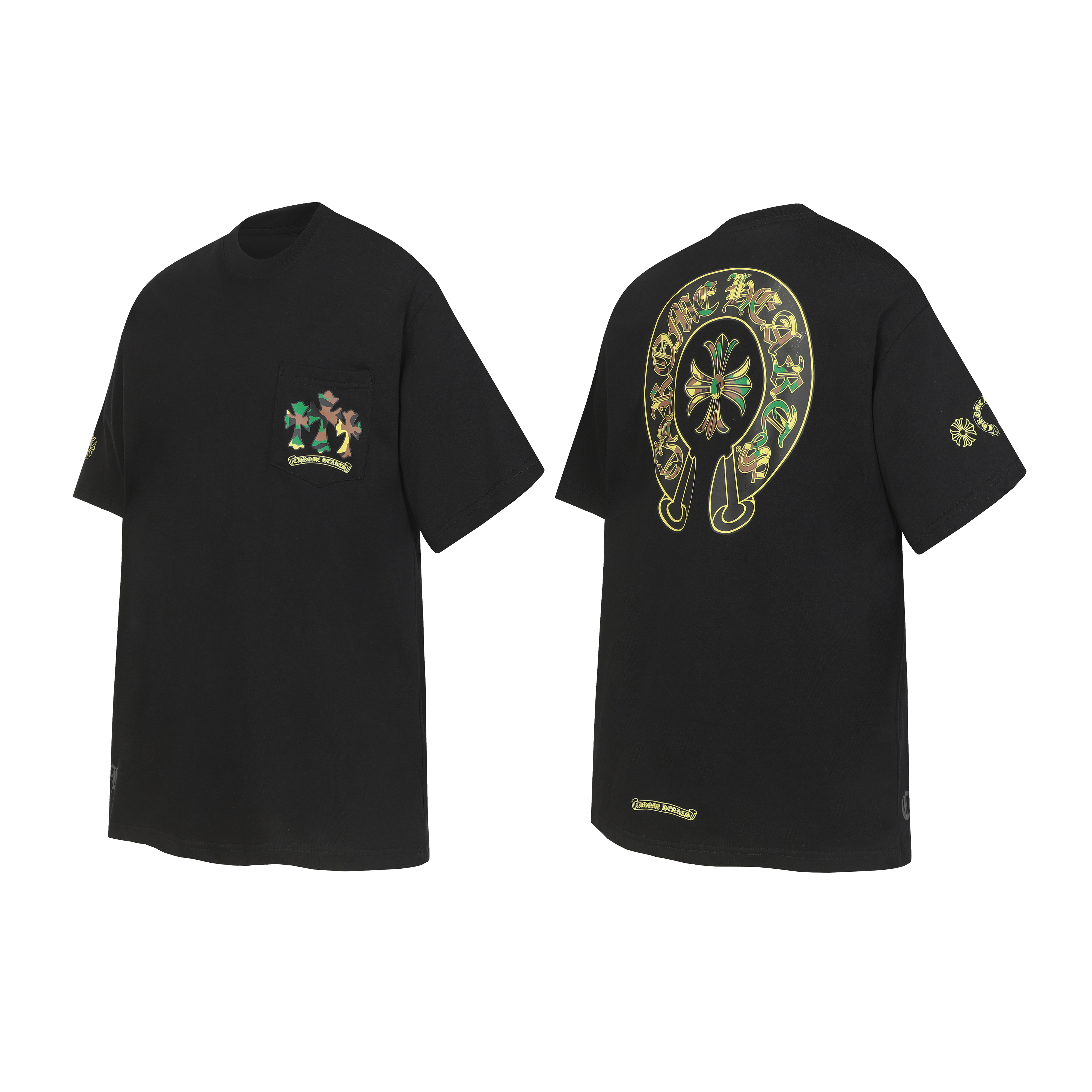 Chrome Hearts T-shirt YL#2231 Black/White