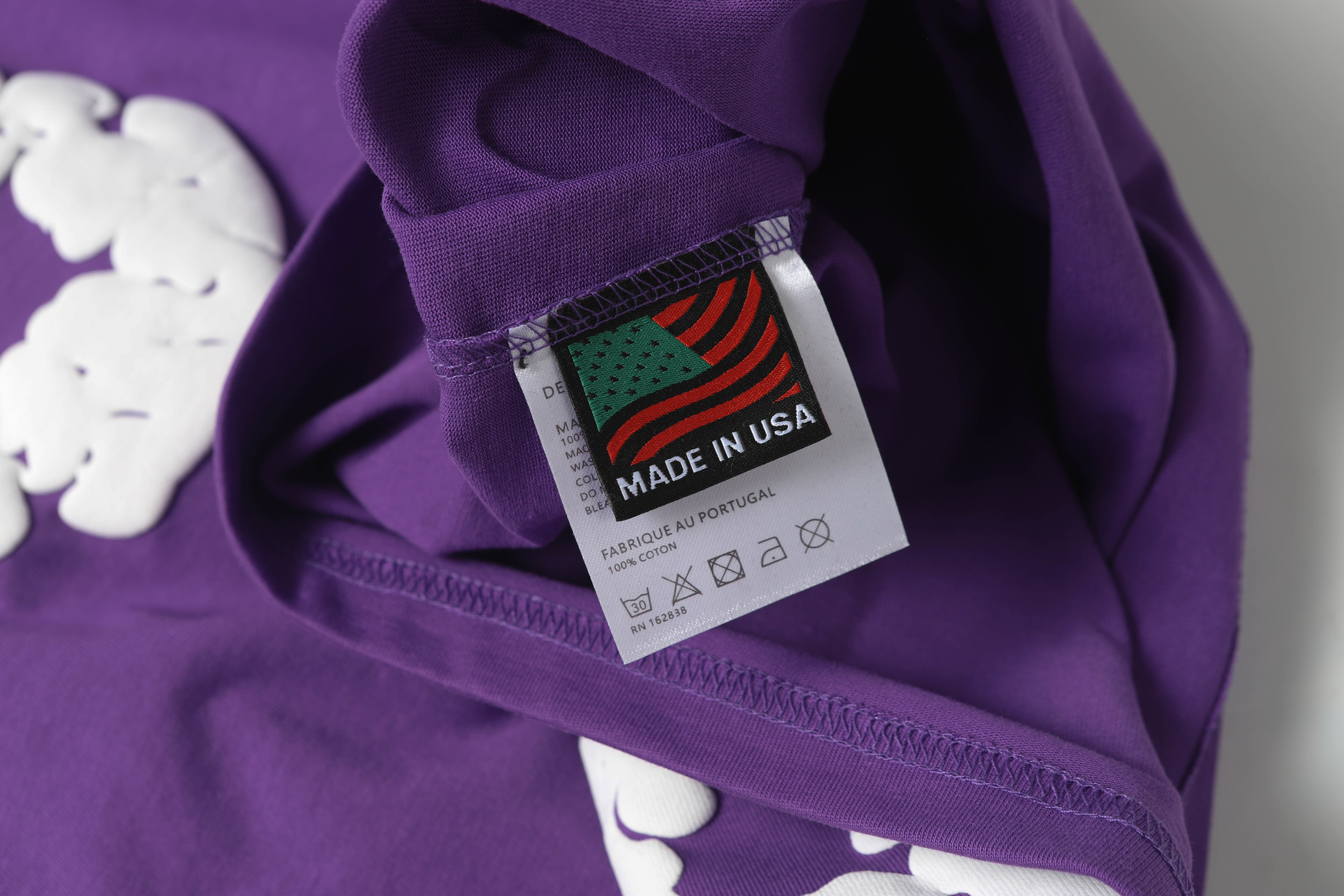 Denim Tears Short-Sleeve Set YL#291-8601 Purple