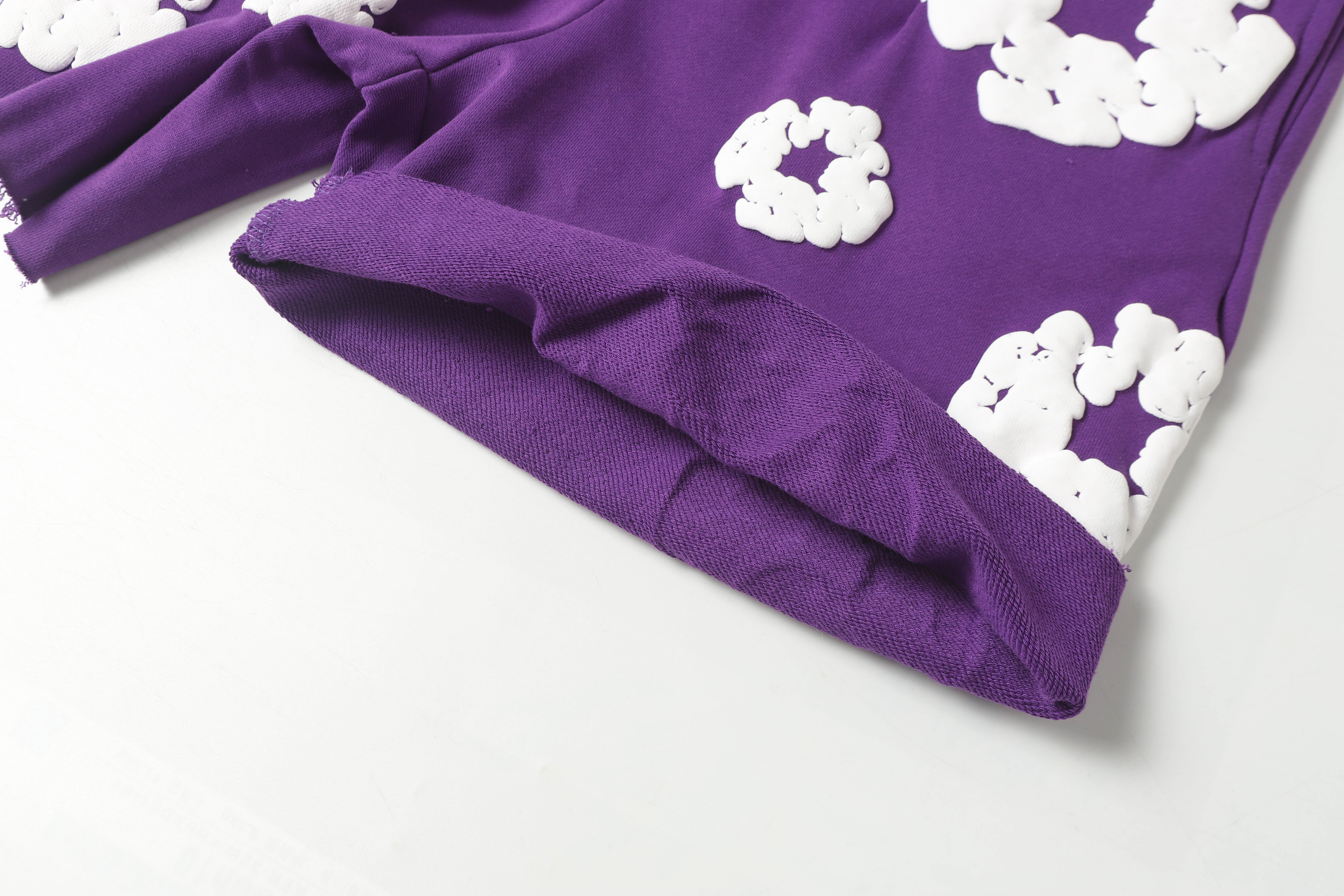 Denim Tears Short-Sleeve Set YL#291-8601 Purple