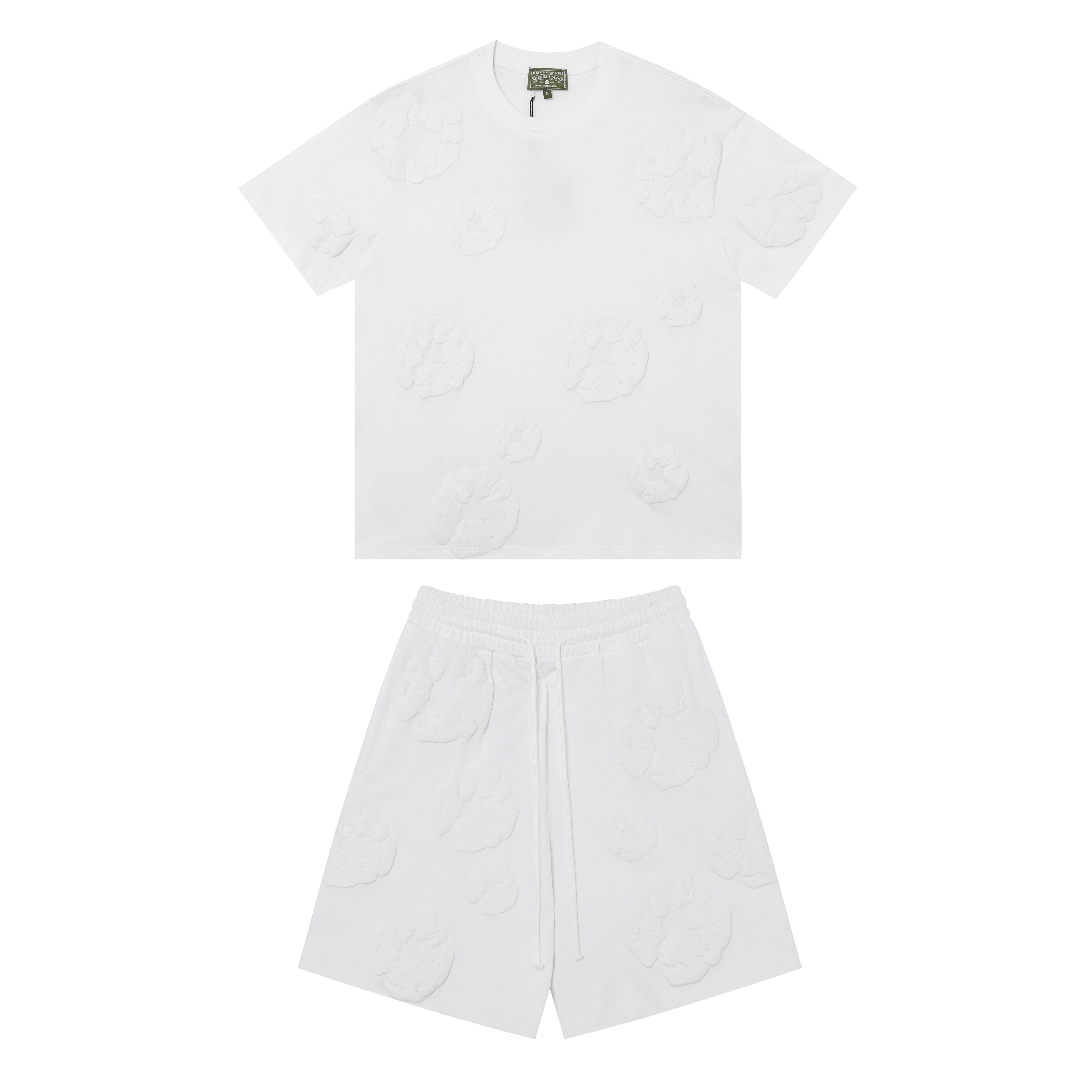 Denim Tears Short-Sleeve Set YL#291-8601 White-white