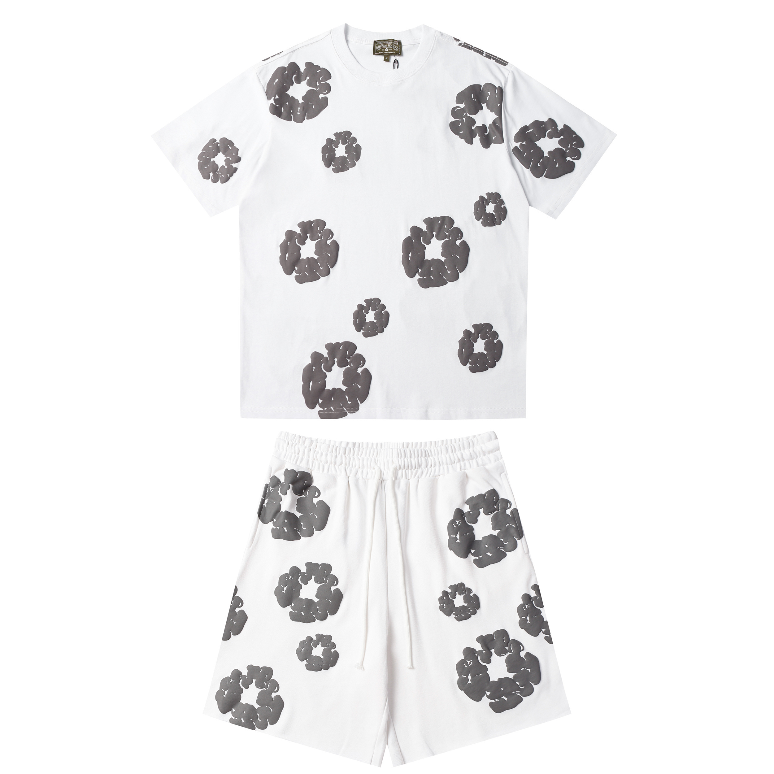 Denim Tears Short-Sleeve Set YL#291-8601 White