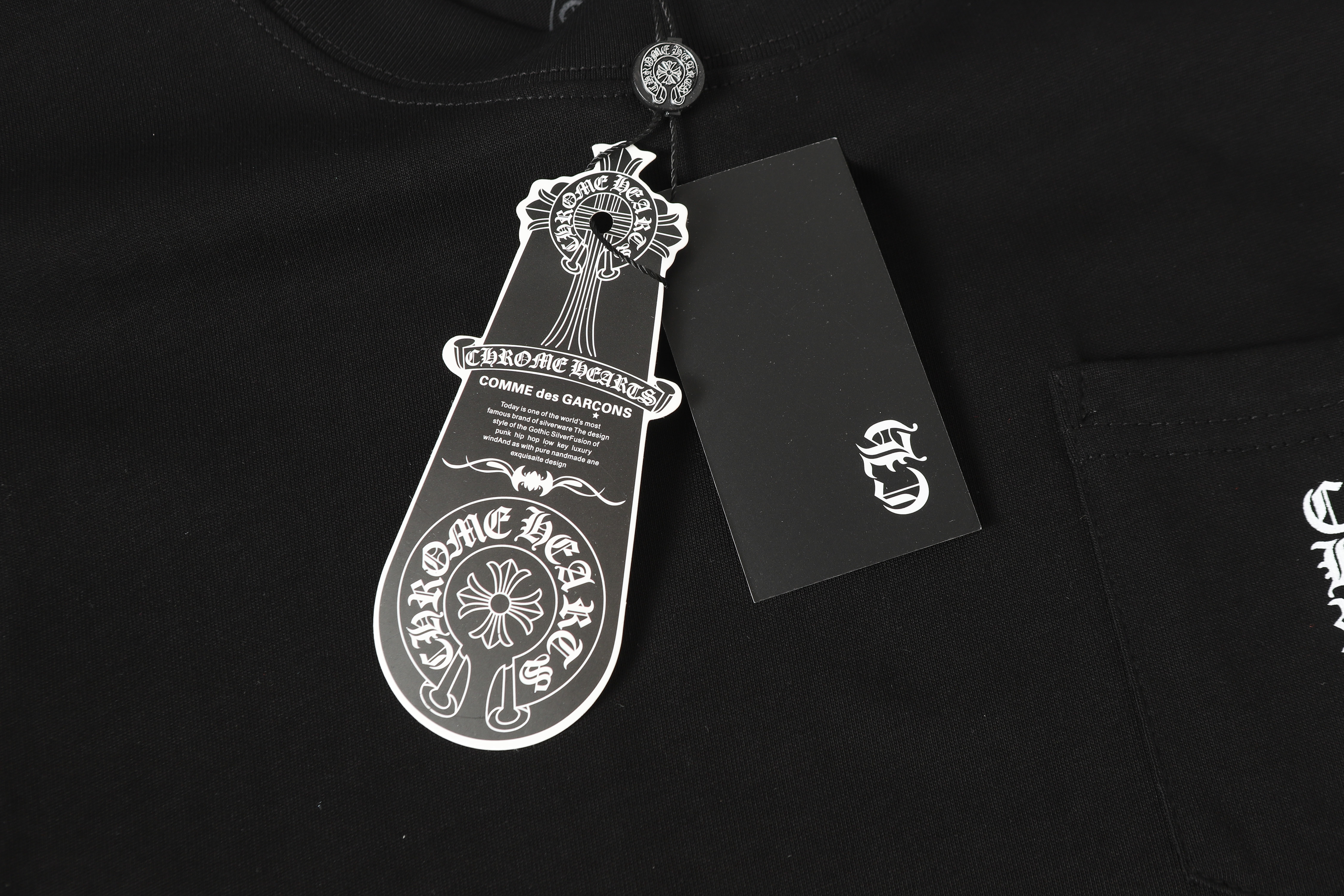 Chrome Heart T-Shirt YL #2201 Black/White