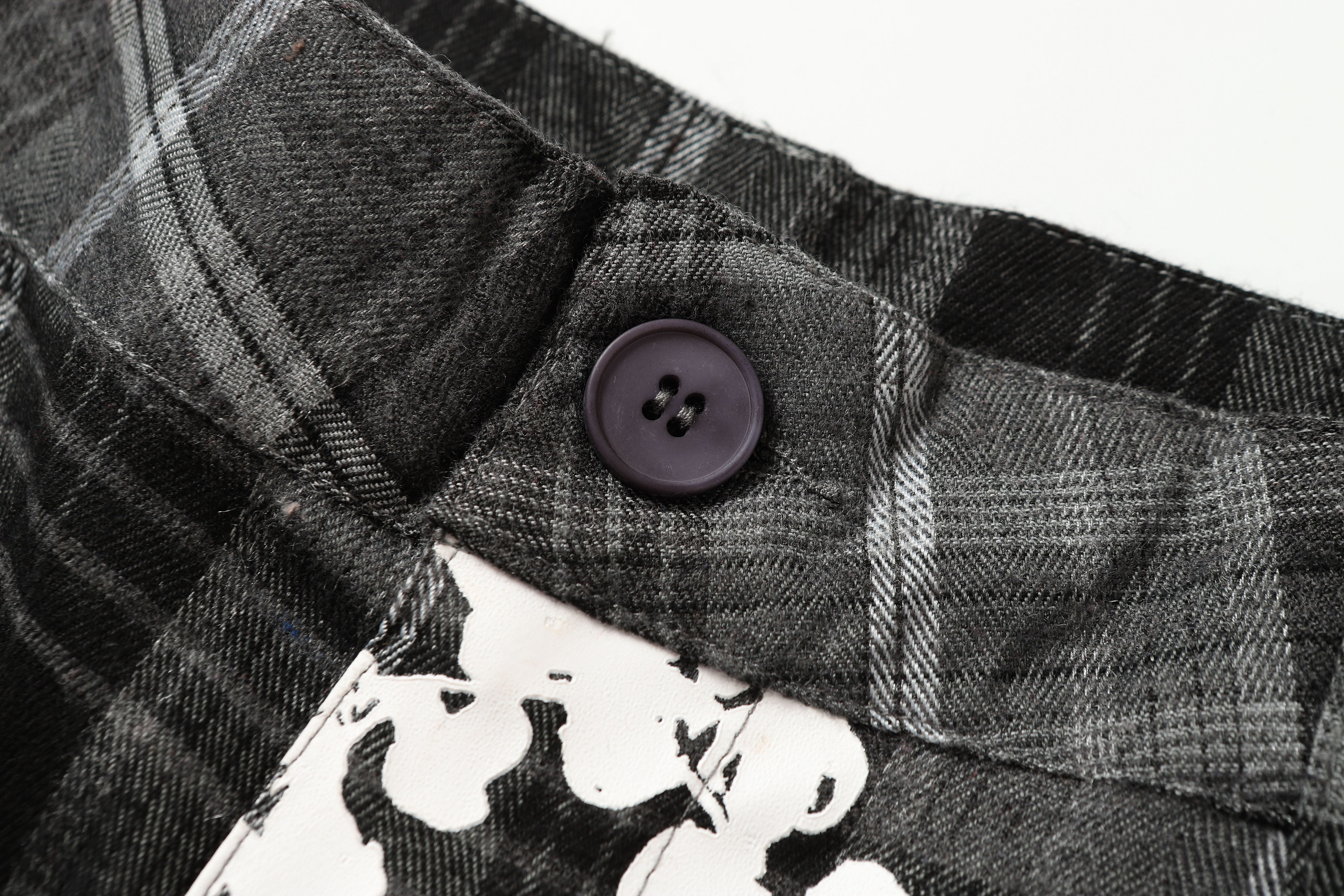 Denim Tears Plaid Short Sleeve Set YL #388-8618 Red/Grey/Yellow