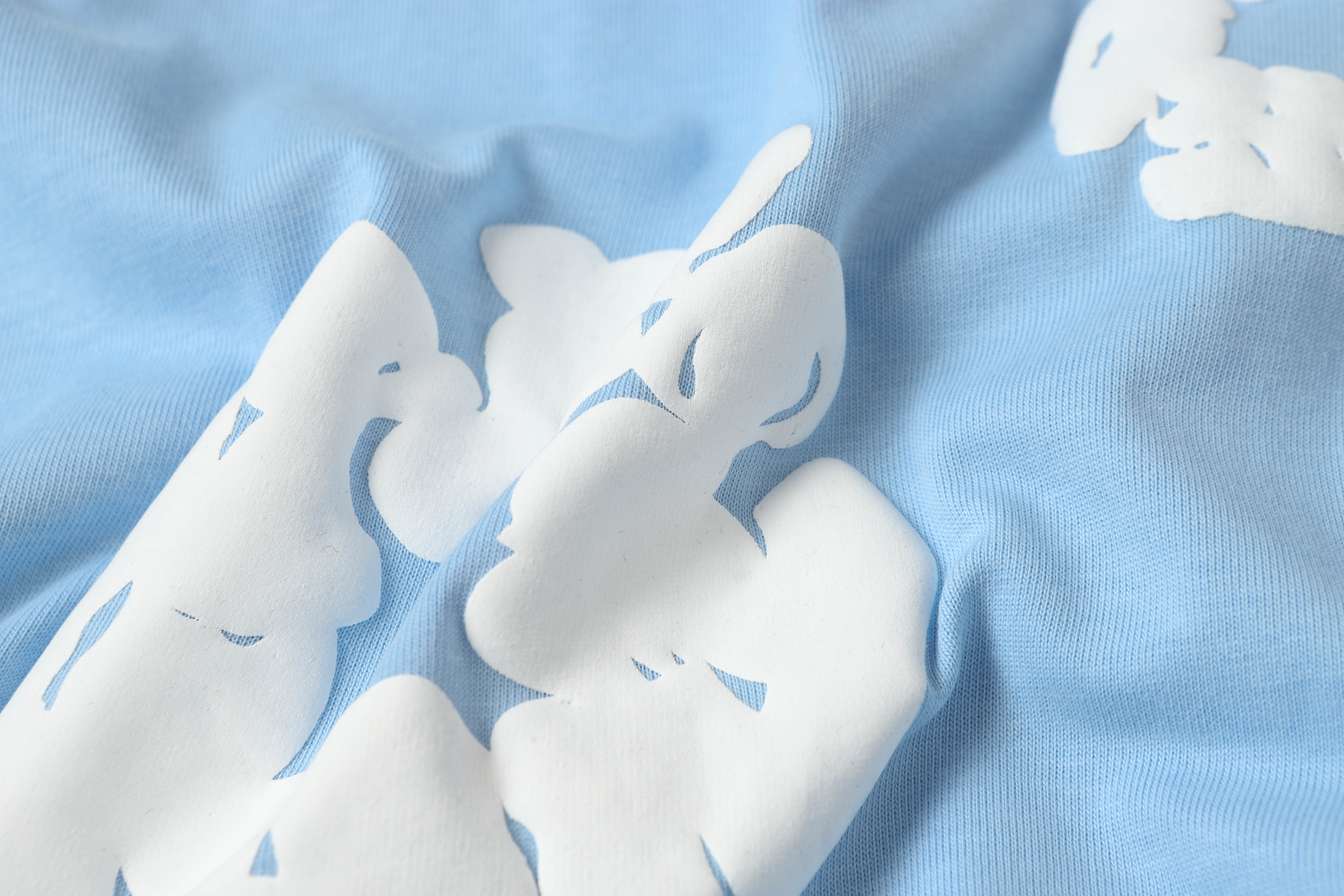 Denim Tears Short-Sleeve Set YL#291-8601 Sky Blue